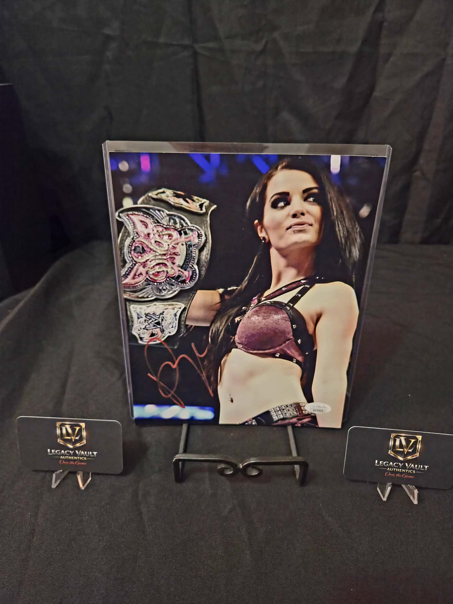 Paige Signed Autographed 8x10 AEW WWE Legend Hall of Fame Diva JSA