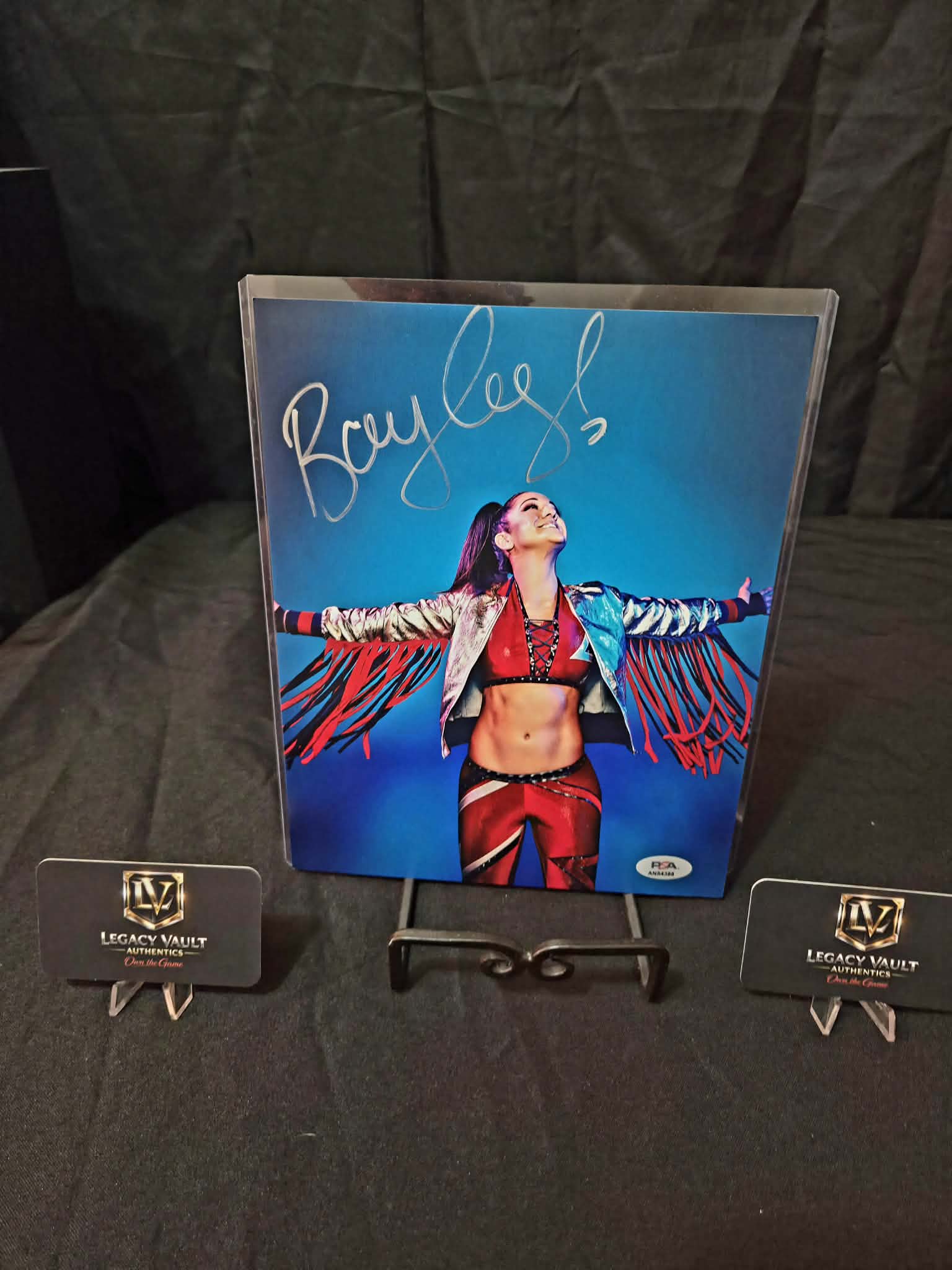 Bayley Signed 8x10 Autographed AEW WWE Legend Hall of Fame Diva PSA
