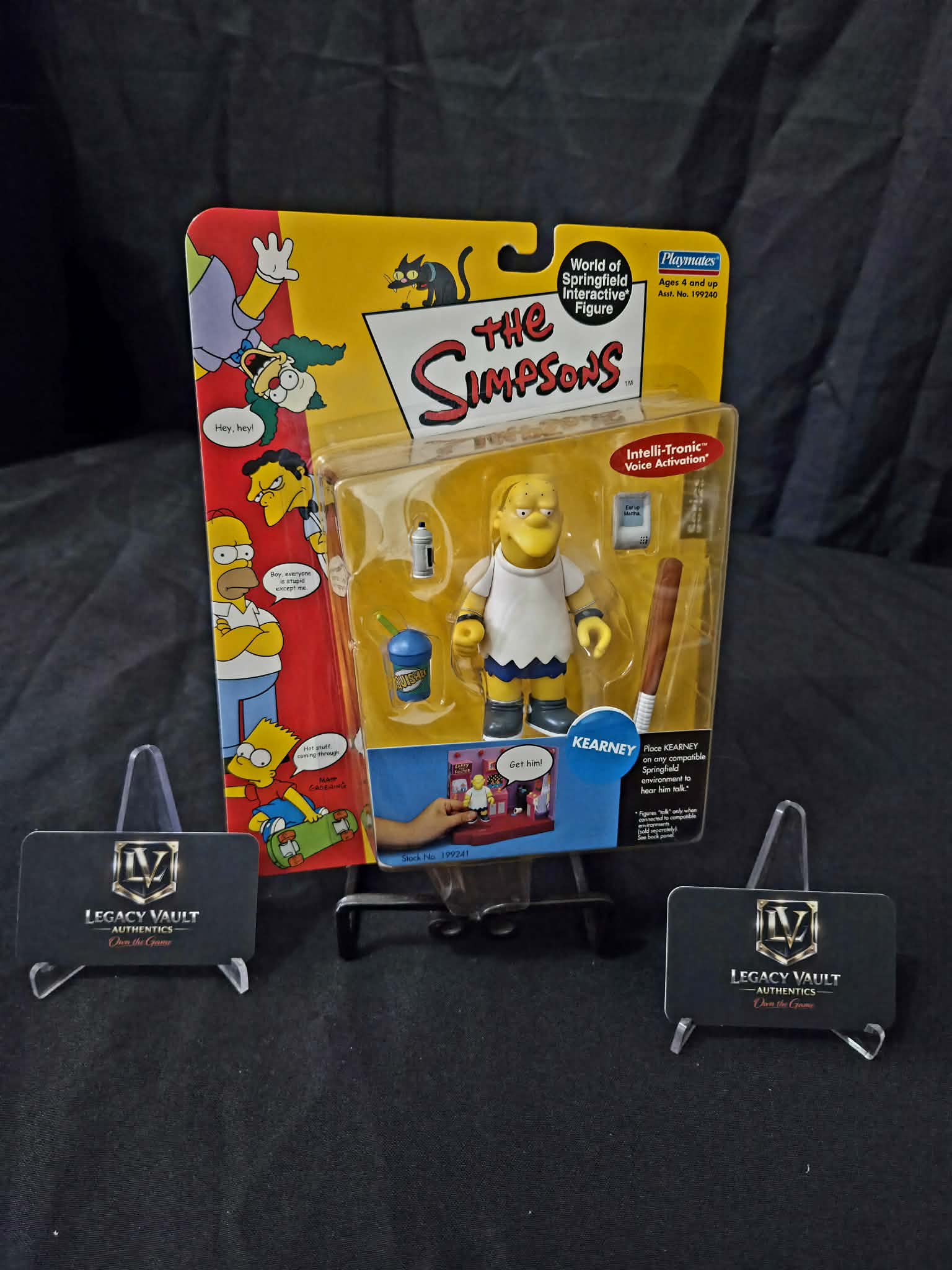 The Simpsons Kearney World Of Springfield Interactive Figure Sealed in Box Playmates