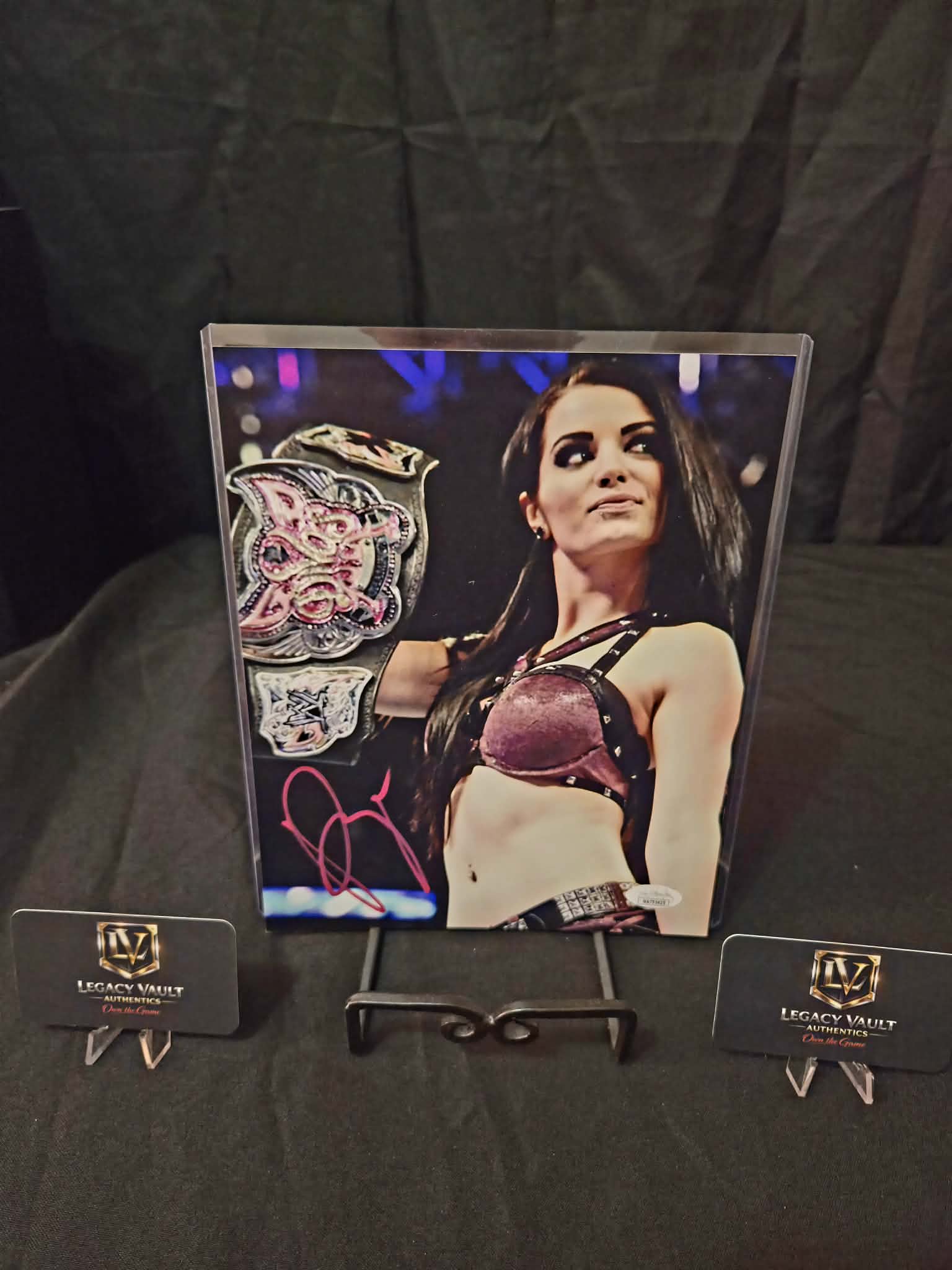 Paige Signed Autographed 8x10 AEW WWE Legend Hall of Fame Diva JSA
