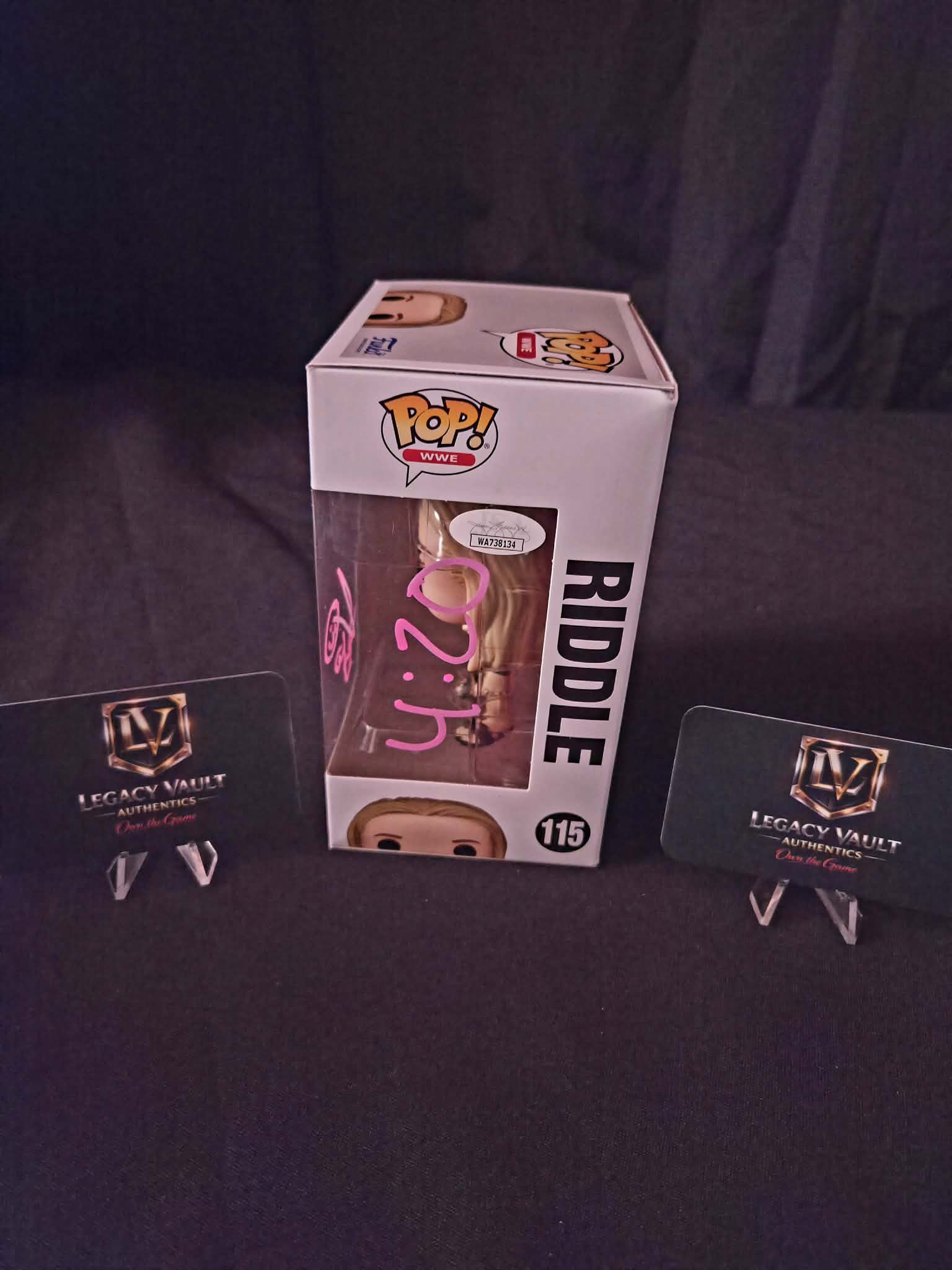 Matt Riddle signed Funko Pop WWE Autographed AEW Legend Hall of Fame JSA
