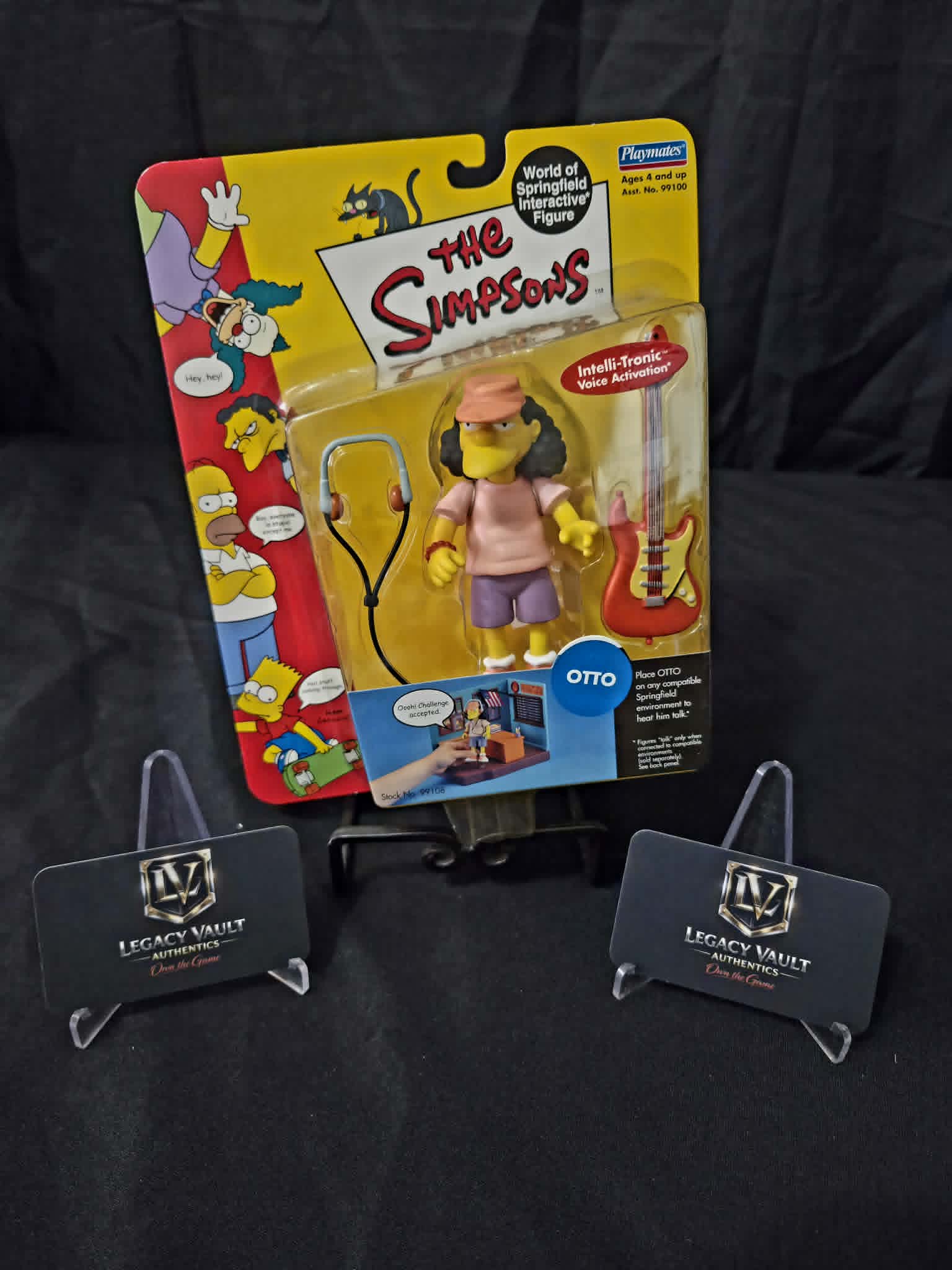 The Simpsons Otto World Of Springfield Interactive Figure Sealed in Box Playmates