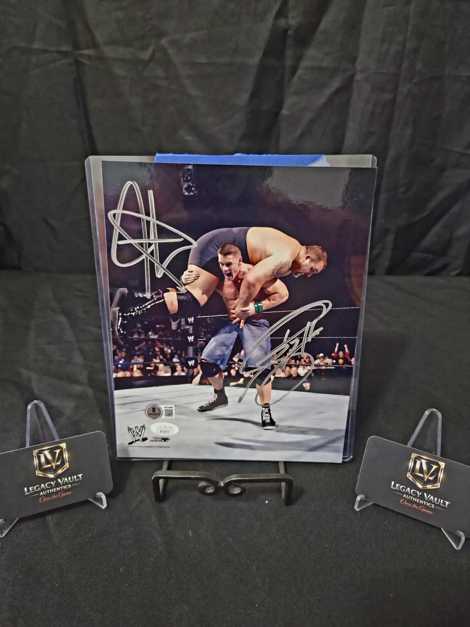 John Cena Big Show Signed 8x10 Autographed AEW WWE Legend Hall of Fame Promo