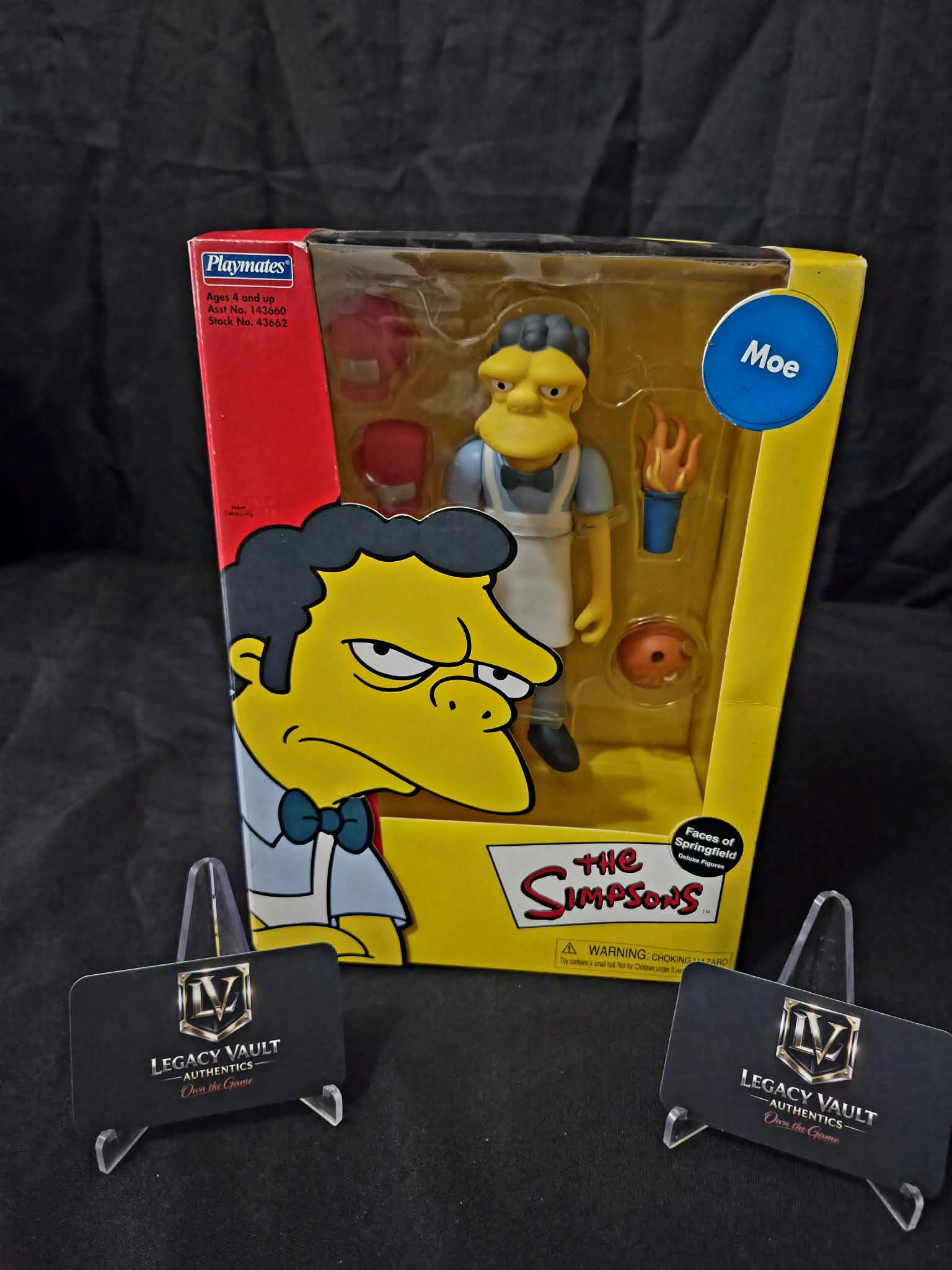 The Simpsons Moe Faces of Springfield Deluxe Figure Sealed in Box Playmates