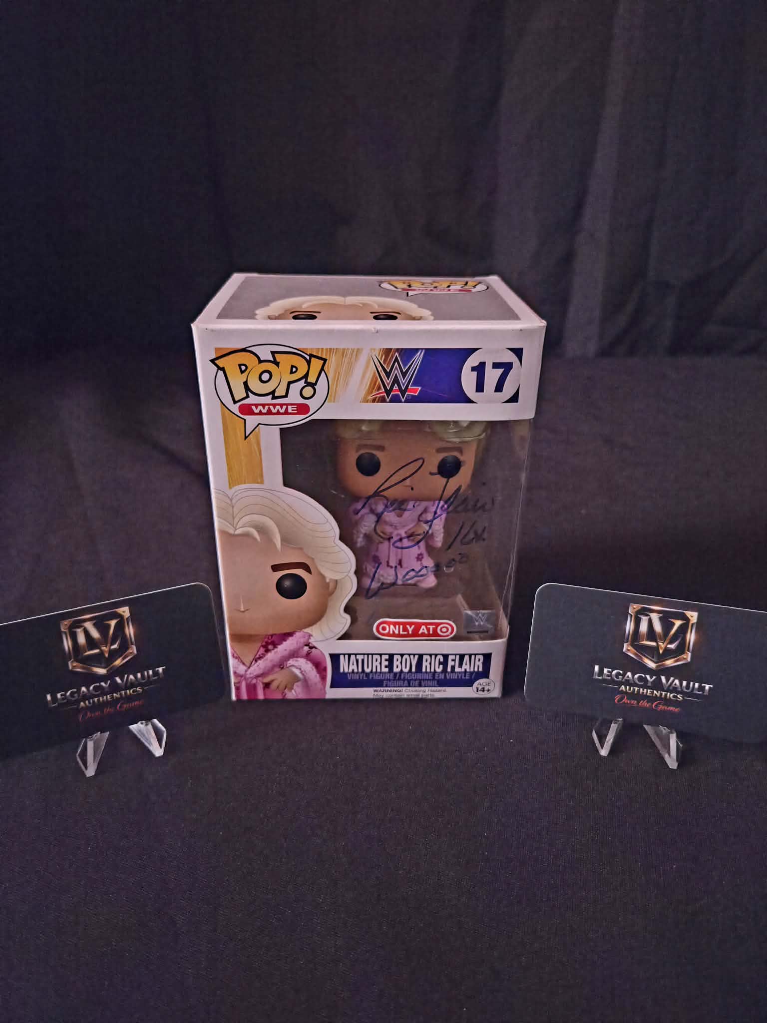 Ric Flair signed Funko Pop WWE Autographed AEW Legend Hall of Fame
