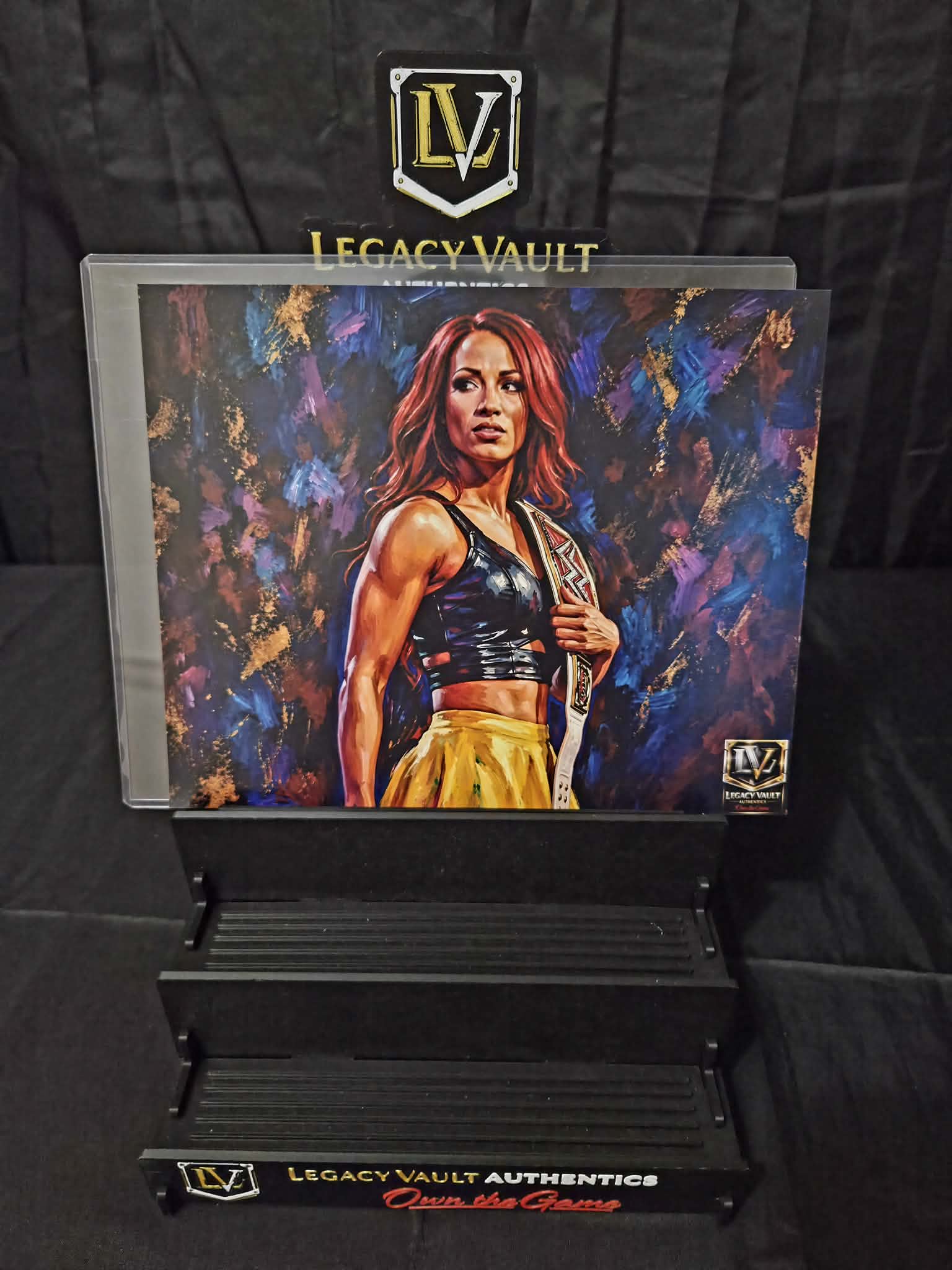 Sasha Banks Mercedes Mone Custom Art Photo – Limited Edition Vault Creation 8x10 Photo Print WWE AEW NJPW TNA Wrestling Diva