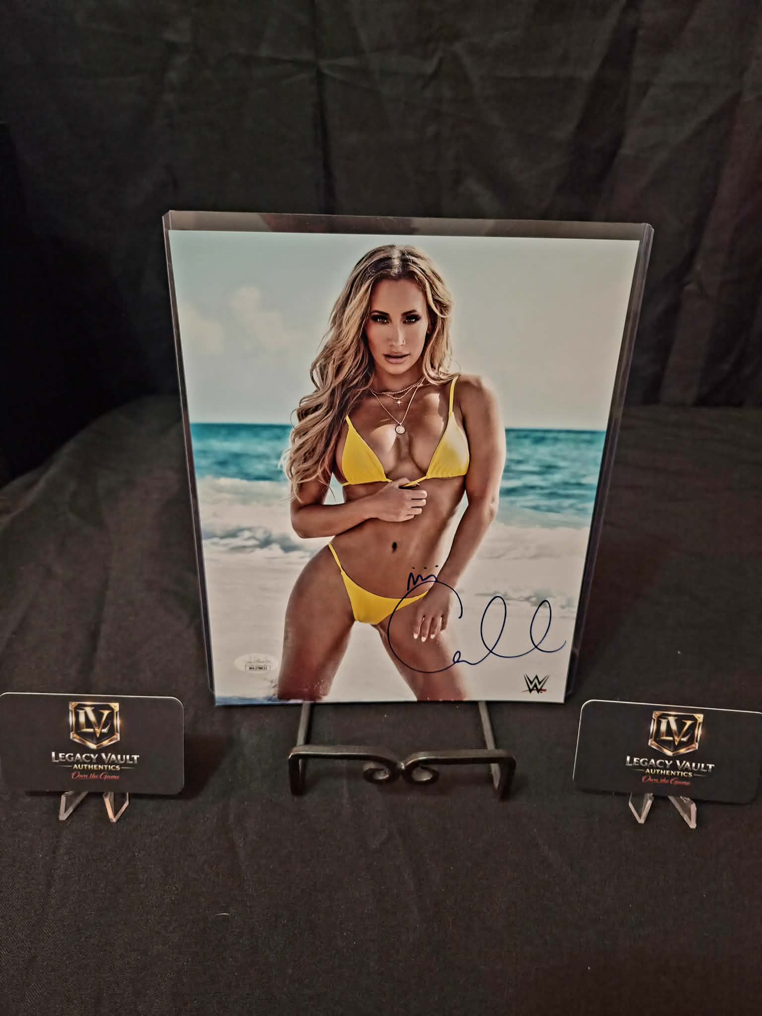 Carmella Signed 8x10 Autographed AEW WWE Legend Hall of Fame Diva JSA