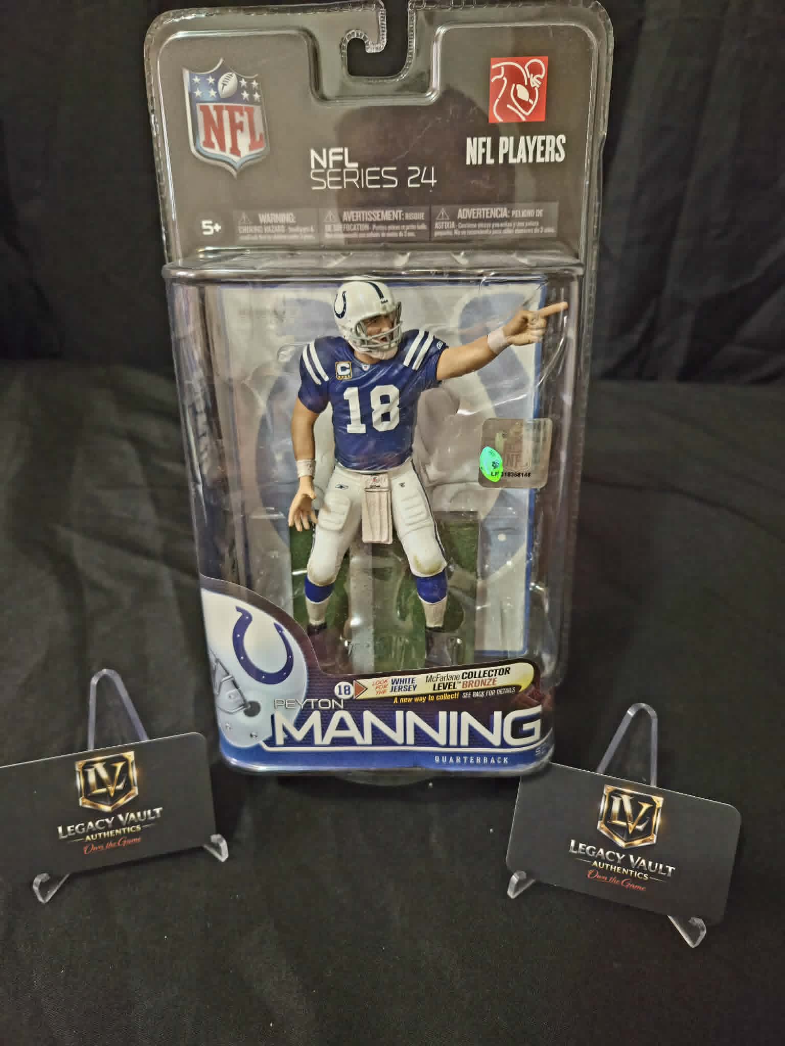 Peyton Manning Vintage Figure Sealed in Box McFarlane NFL Football NCAA Bronze Variant Indianapolis Colts