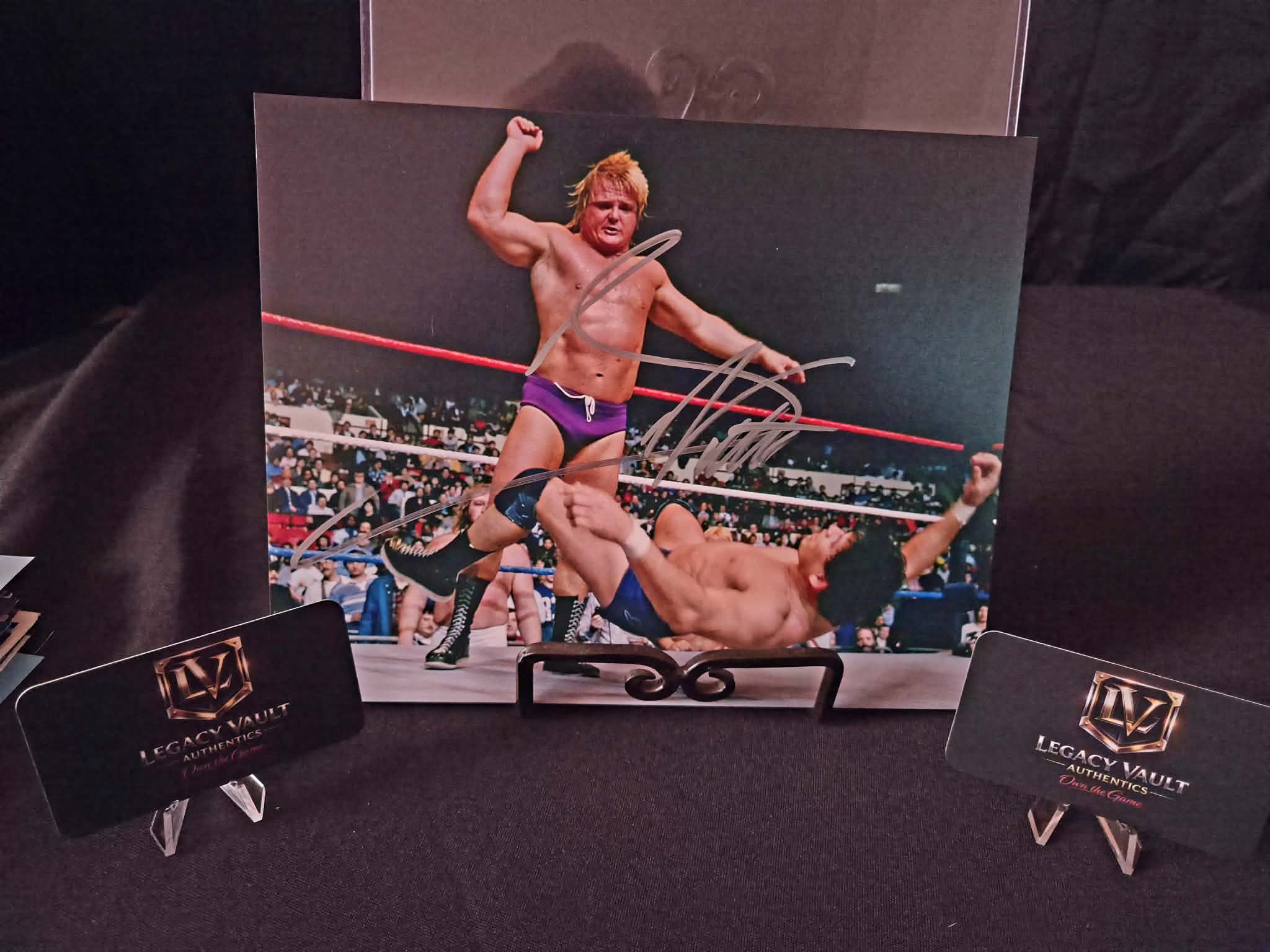 Greg the Hammer Valentine Signed 8x10 Autographed AEW WWE Legend Hall of Fame