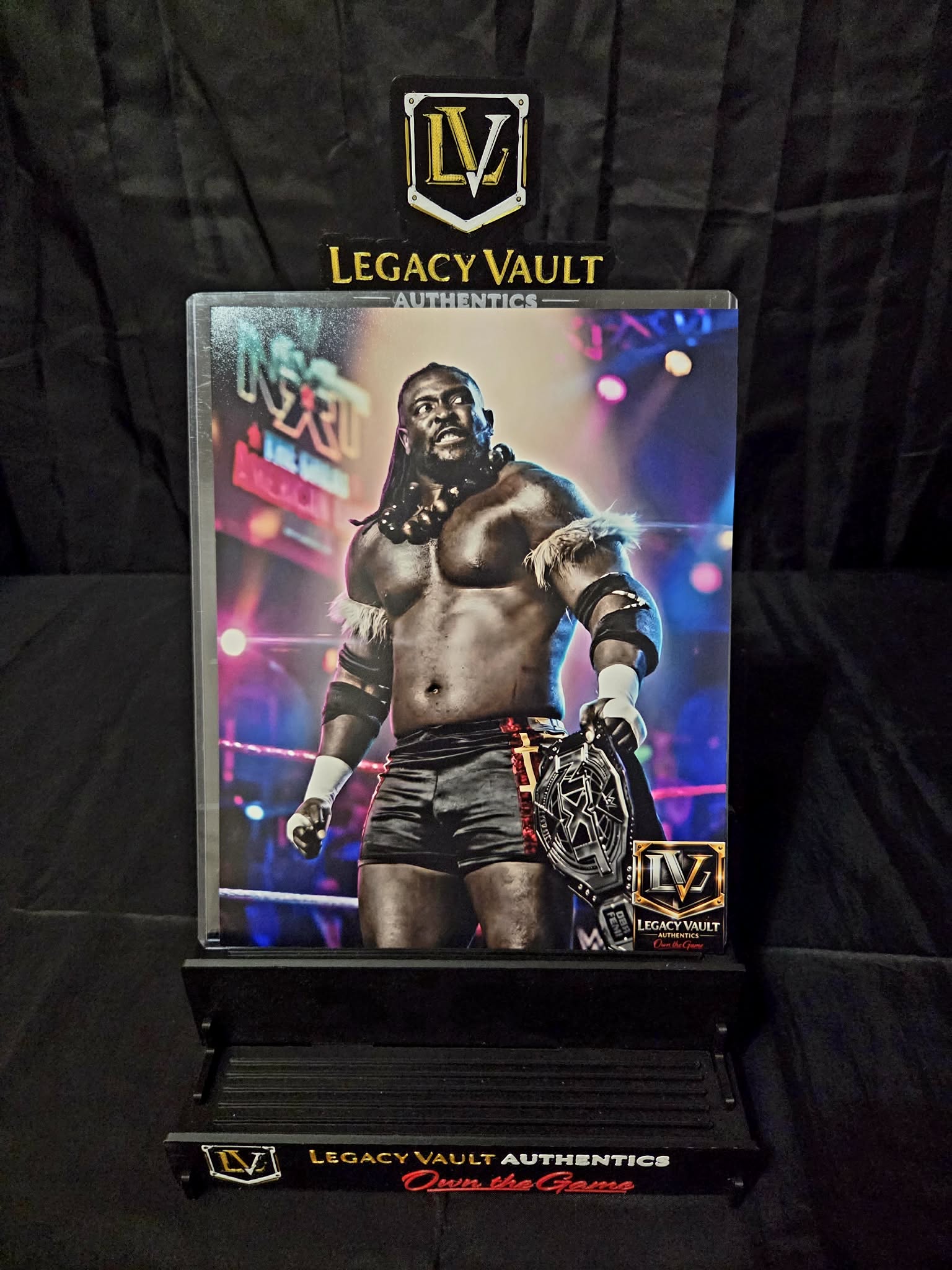 Oba Femi The Ruler Custom Art Photo – Limited Edition Vault Creation 8x10 Print WWE AEW TNA Wrestling NJPW Legend Hall of Fame