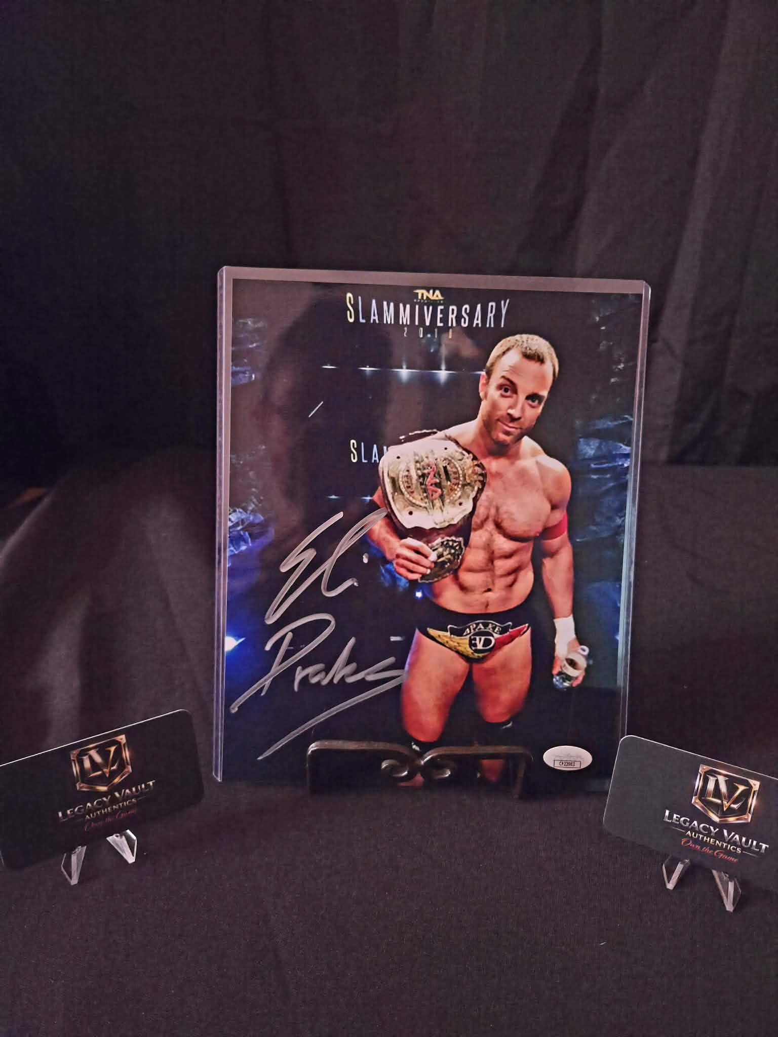 LA Knight Eli Drake Signed 8x10 Autographed AEW WWE Legend Hall of Fame JSA
