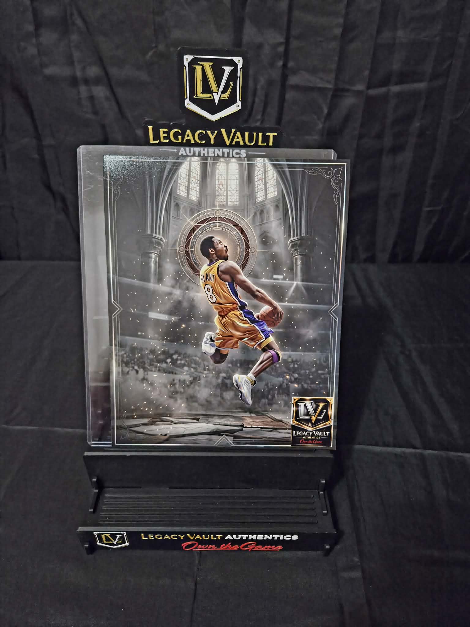 Kobe Bryant Custom Art Photo – Limited Edition Vault Creation 8x10 Photo Print NBA Basketball NCAA Legend Hall of Fame