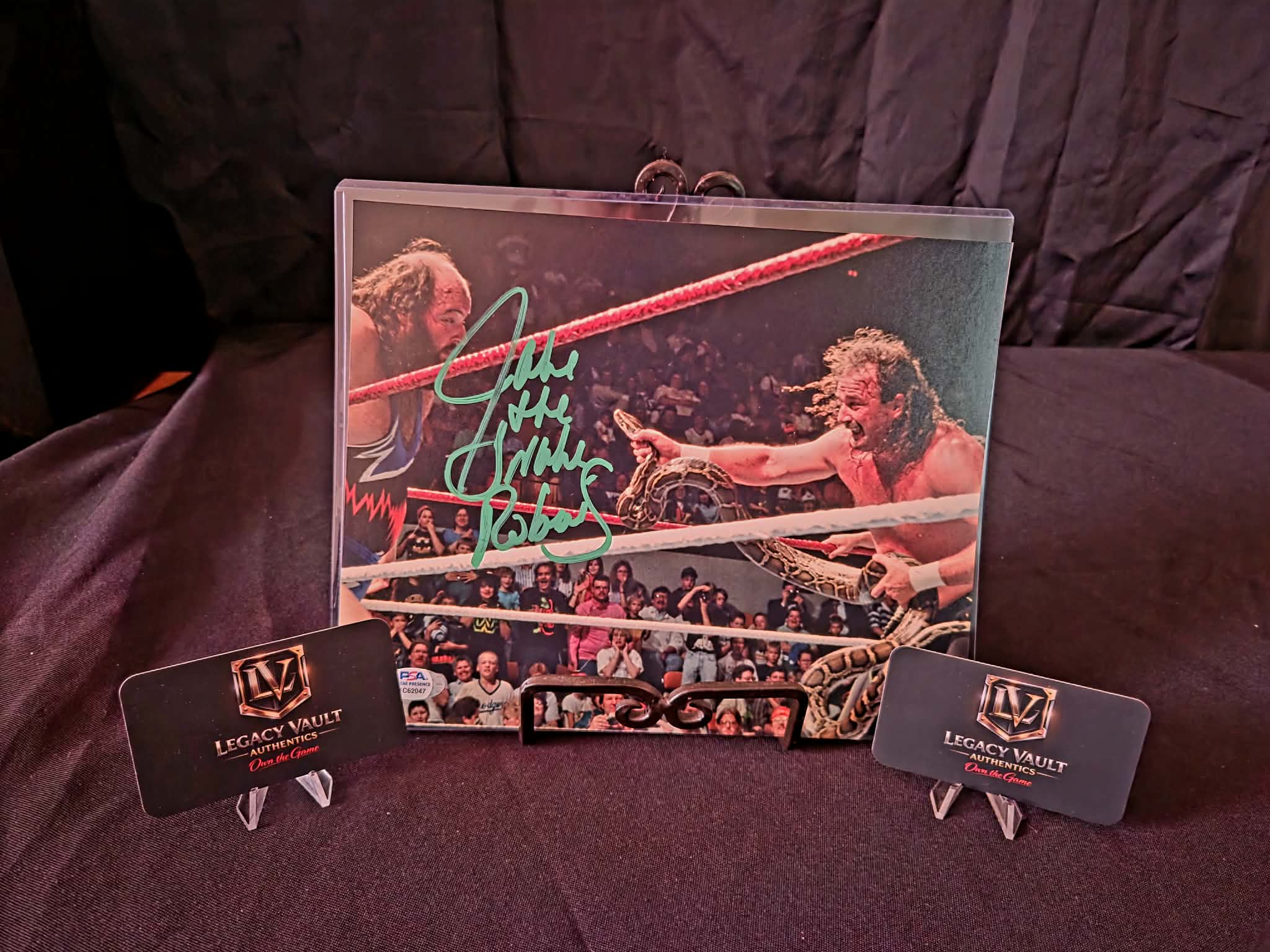 Jake the Snake Roberts Signed 8x10 Autographed AEW WWE Legend Hall of Fame