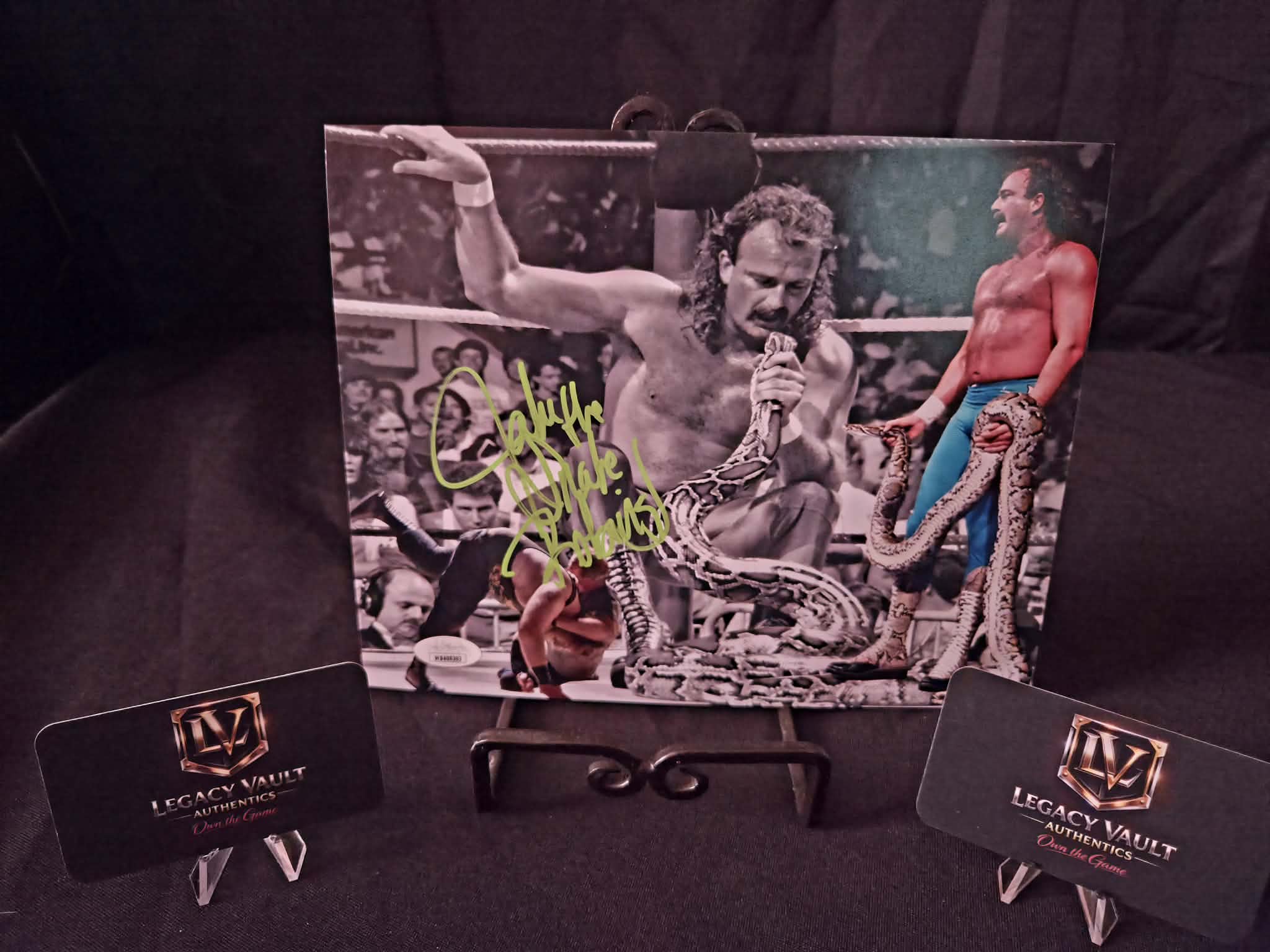 Jake the Snake Roberts Signed 8x10 Autographed AEW WWE Legend Hall of Fame