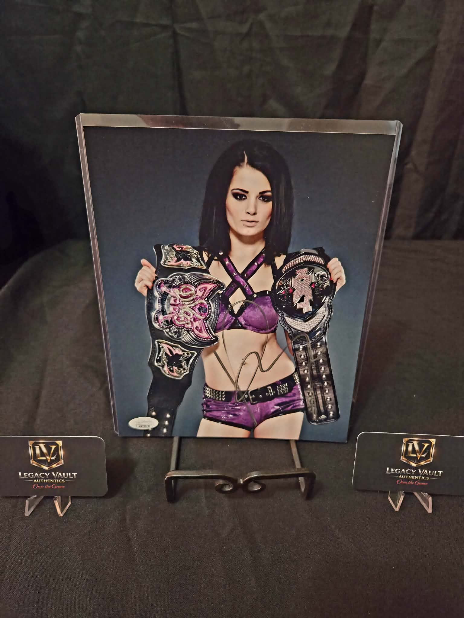 Paige Signed Autographed 8x10 AEW WWE Legend Hall of Fame Diva JSA
