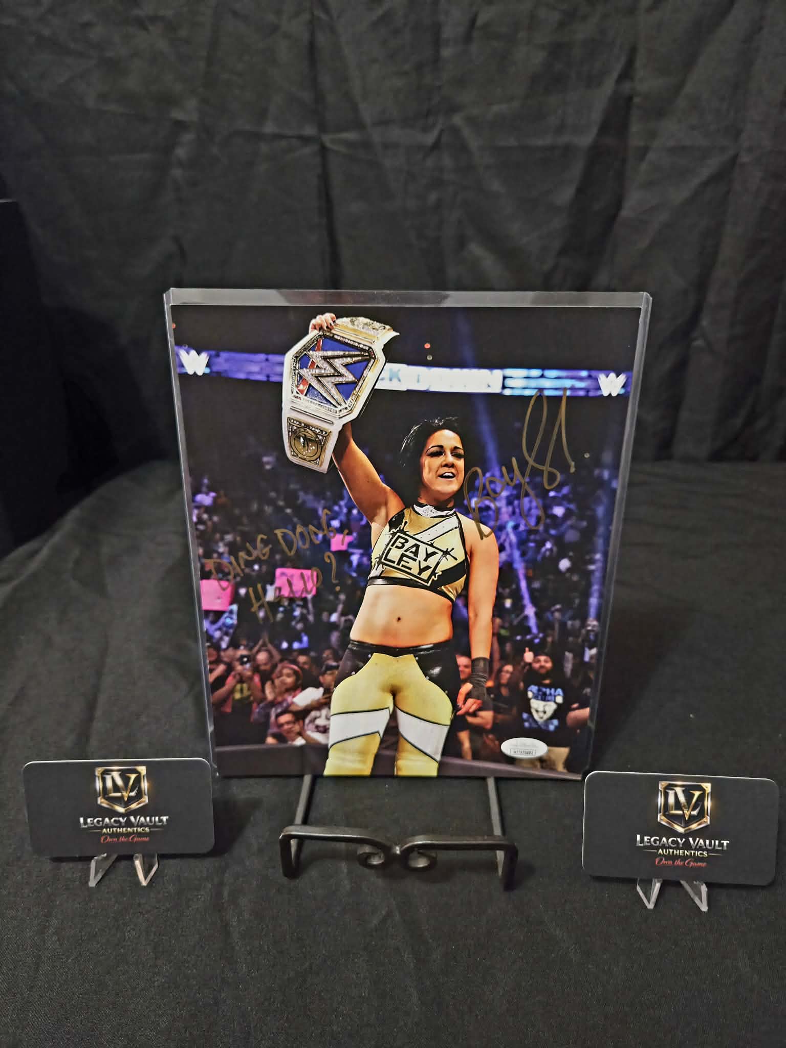 Bayley Signed 8x10 Autographed AEW WWE Legend Hall of Fame Diva JSA