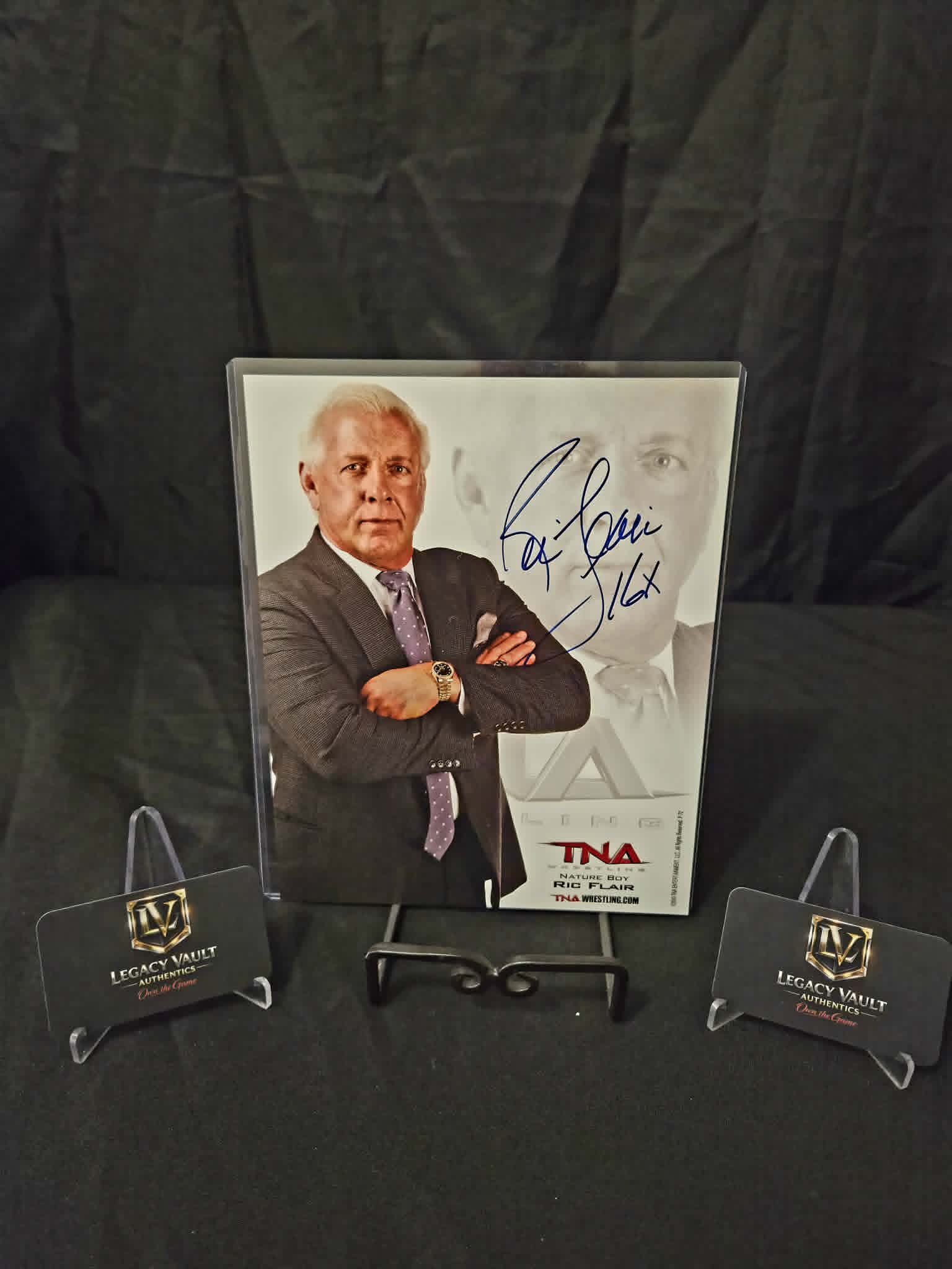 Ric Flair Signed 8x10 Autographed AEW WWE Legend Hall of Fame Promo