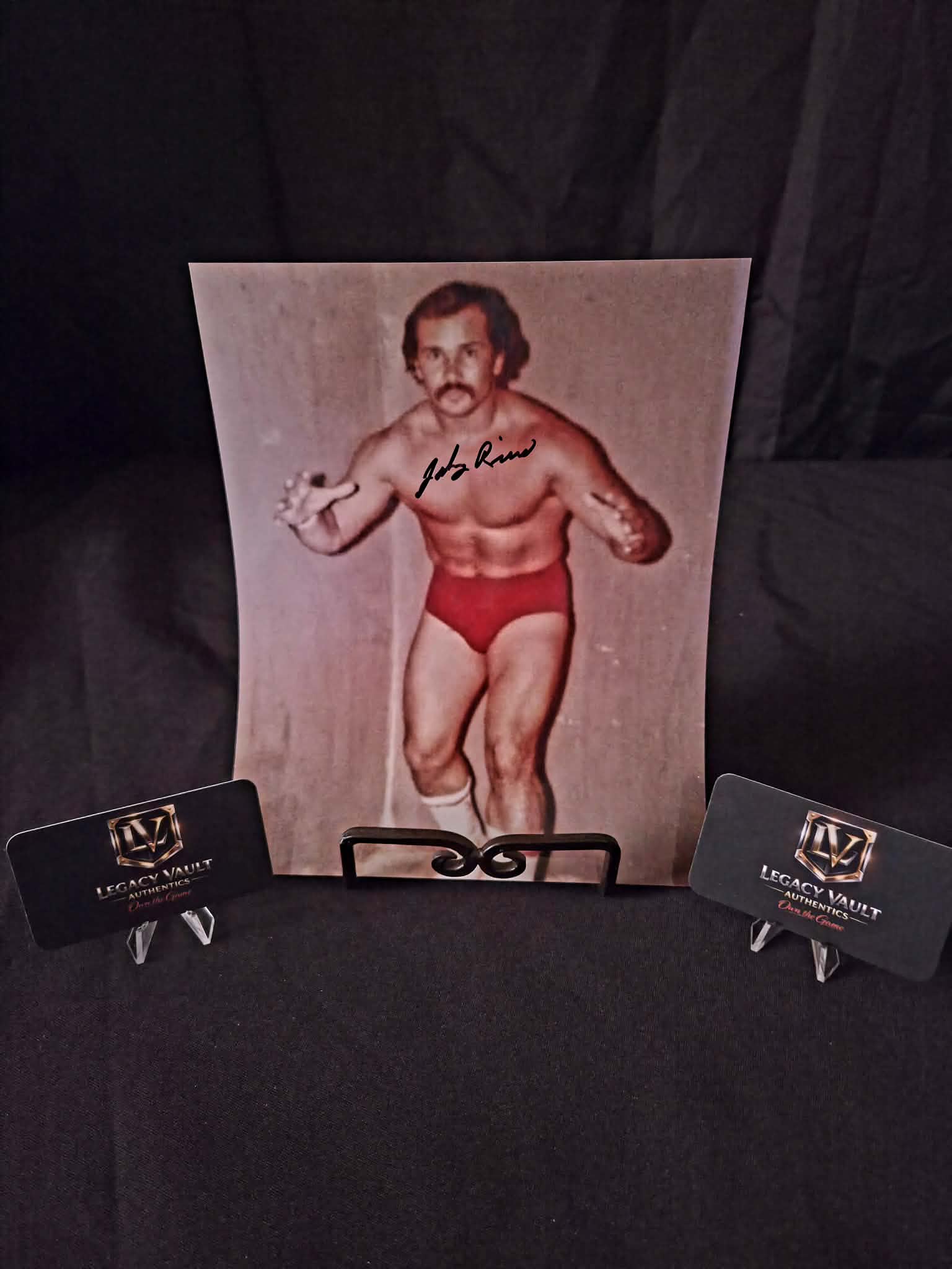 Johnny Rivera Invader 3 Signed 8x10 Autographed AEW WWE Legend Hall of Fame