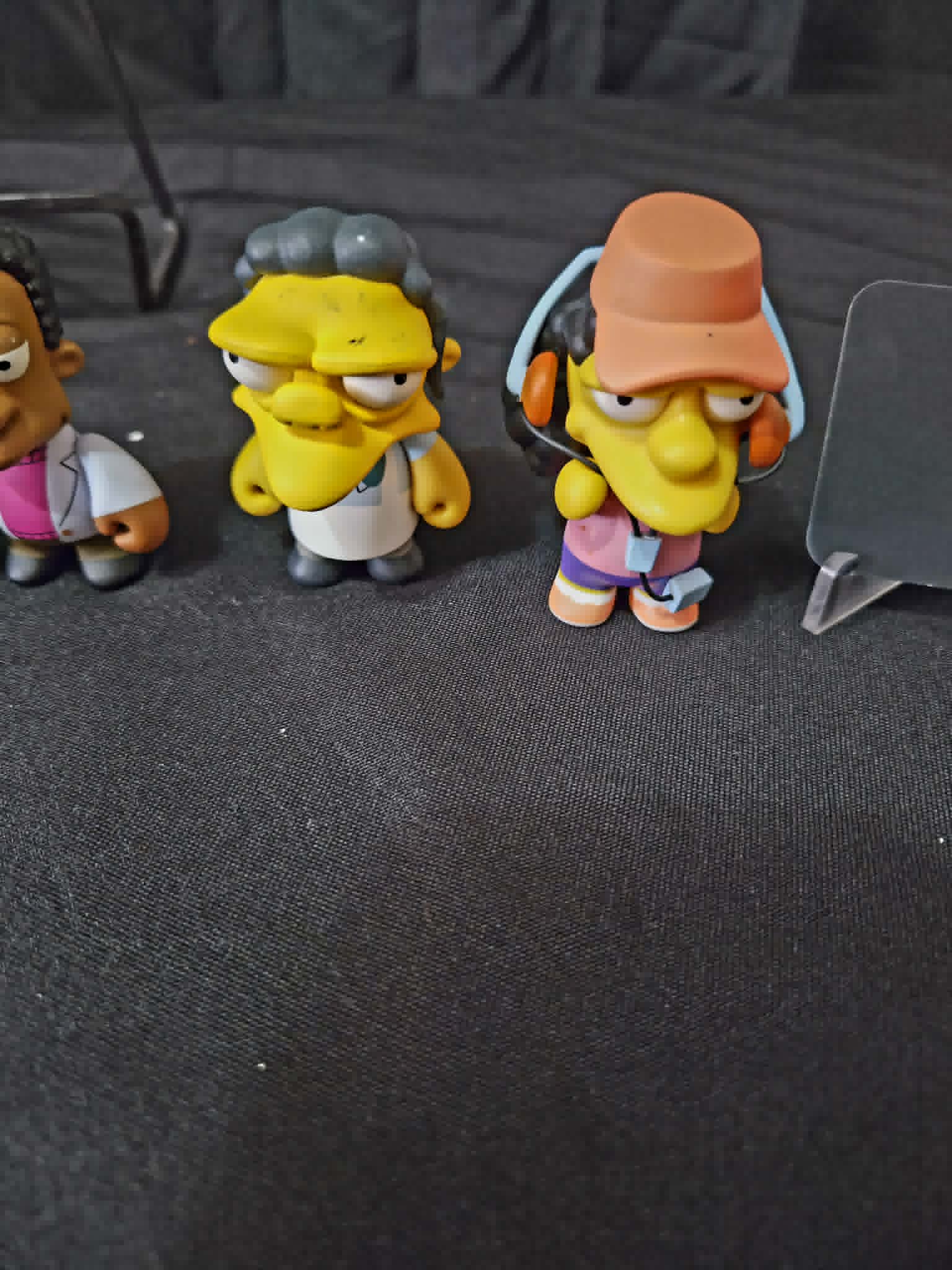 The Simpsons Kidrobot Figure Vinyl Mini 5 Figure Lot Lenny Leonard Disco Stu Moe Carl Szyslak Otto Mann Carlson