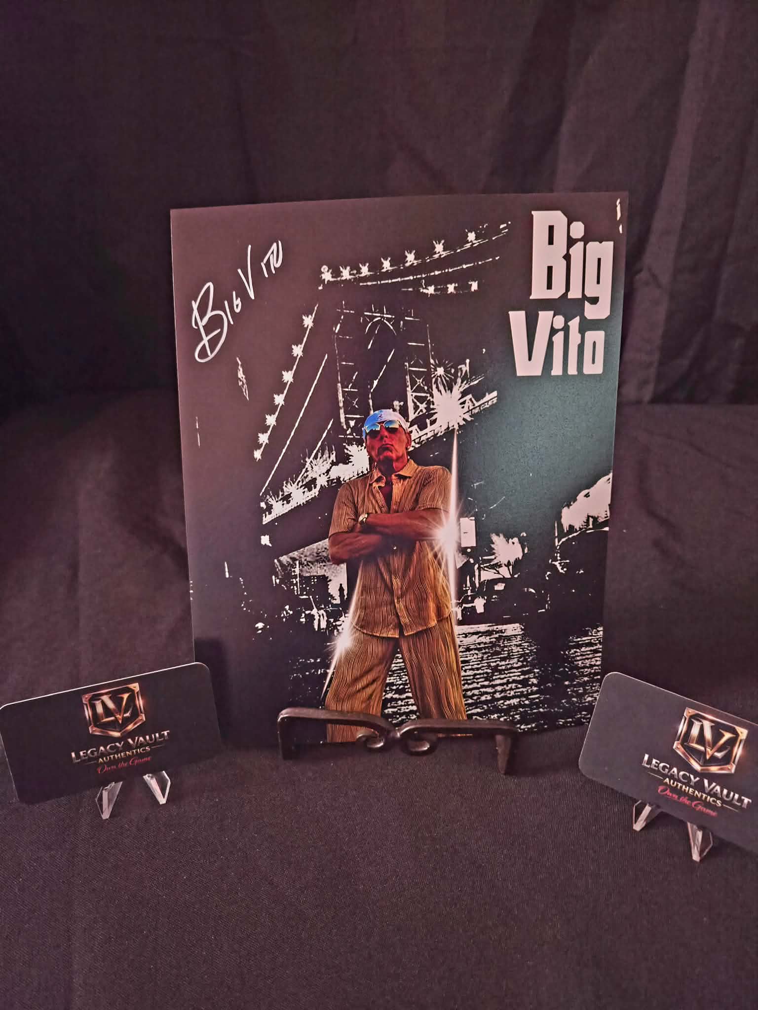 Big Vito Signed 8x10 Autographed AEW WWE Legend Hall of Fame