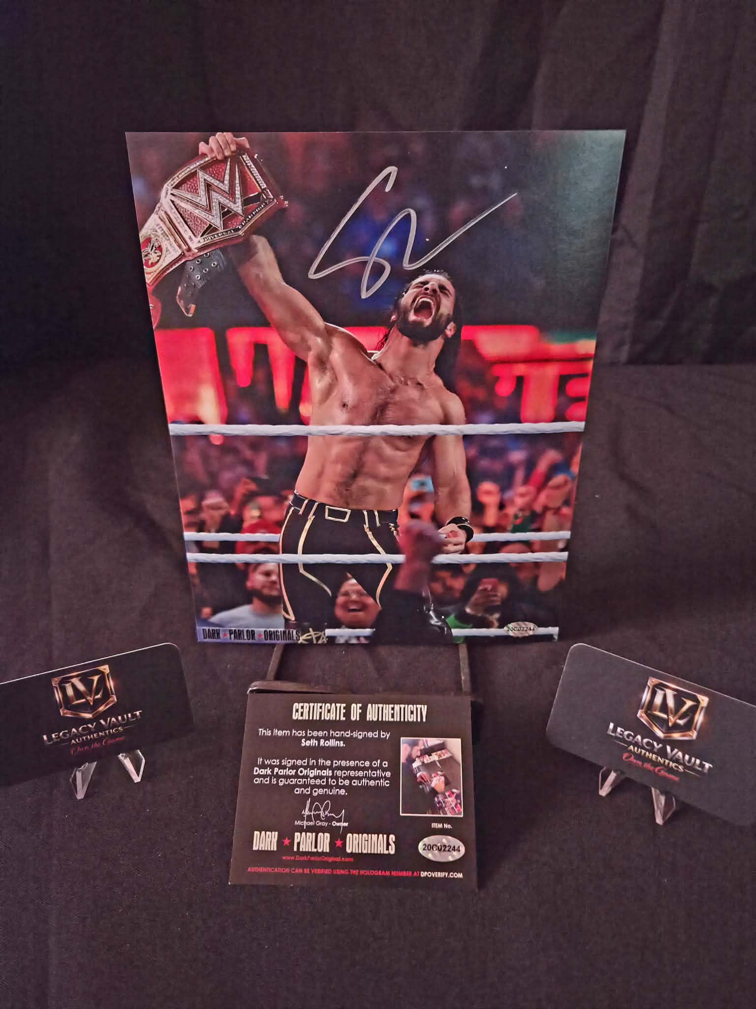Seth Rollins Signed 8x10 Autographed AEW WWE Legend Hall of Fame