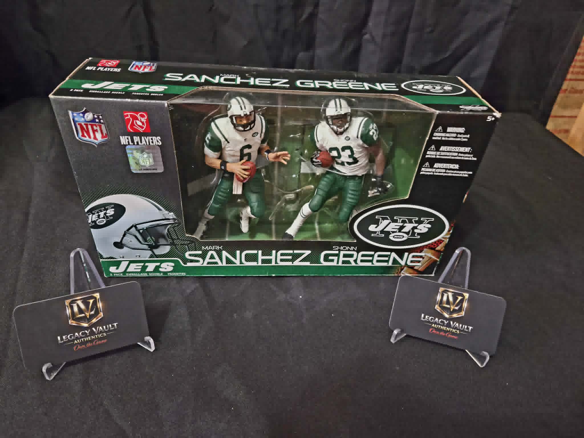 New York Jets Mark Sanchez Shonn Greene Figure Sealed in Box McFarlane NFL Football NCAA