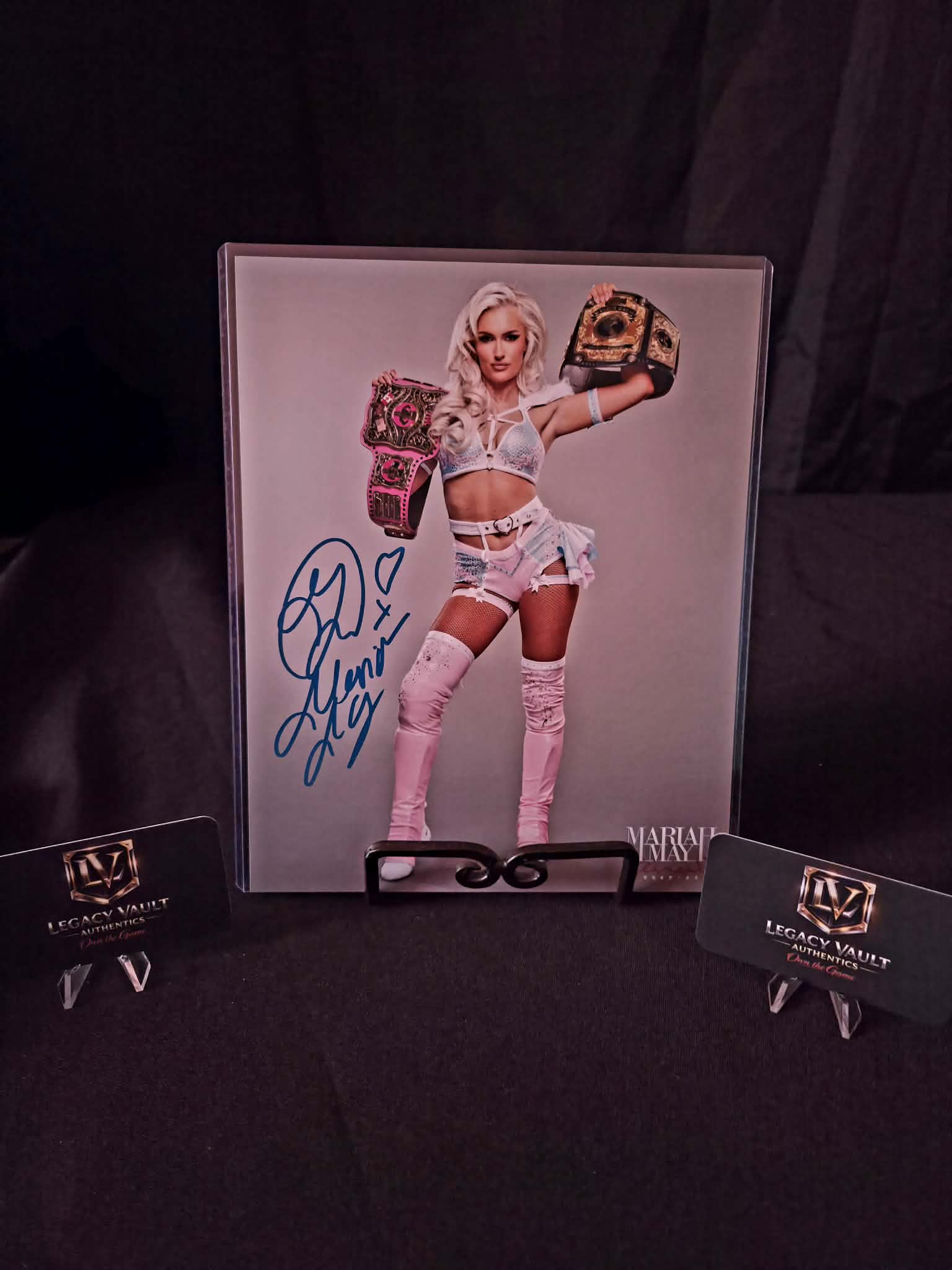 Blake Monroe Mariah May Signed 8x10 Autographed AEW WWE Legend Hall of Fame