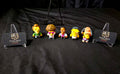 The Simpsons Kidrobot Figure Vinyl Mini 5 Figure Lot Lenny Leonard Disco Stu Moe Carl Szyslak Otto Mann Carlson