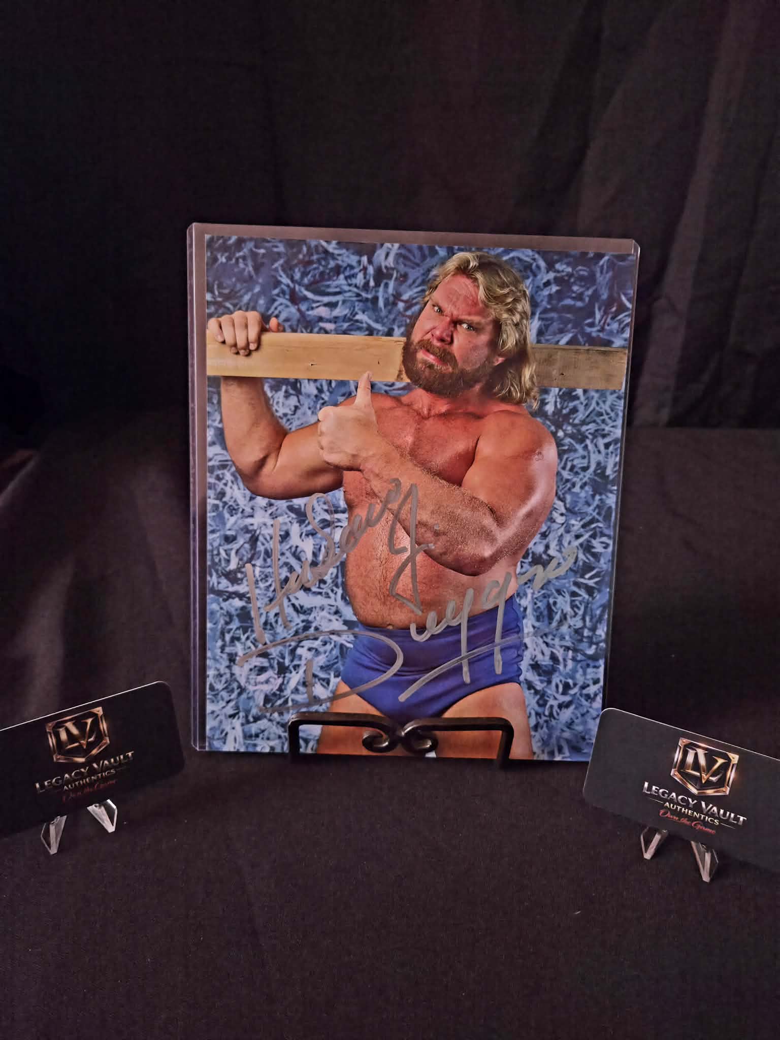 Hacksaw Jim Duggan Signed 8x10 Autographed AEW WWE Legend Hall of Fame