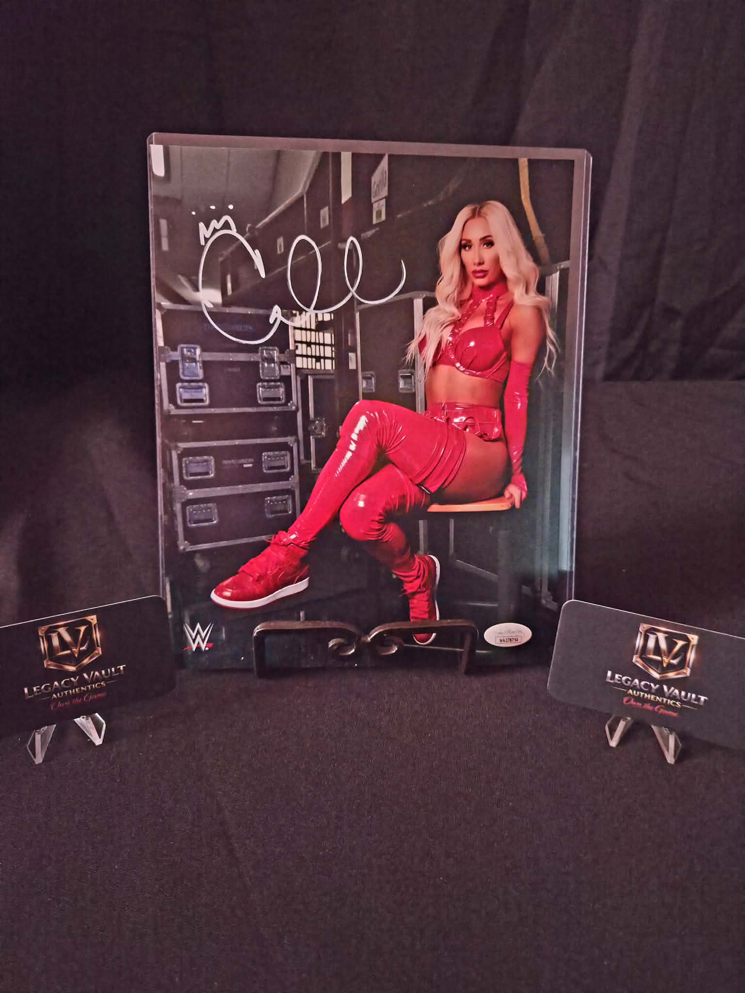 Carmella Signed 8x10 Autographed AEW WWE Legend Hall of Fame JSA