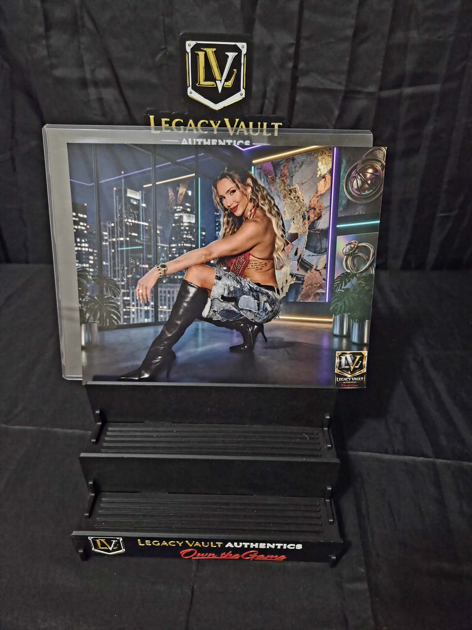 Charlotte Flair The Queen Custom Art Photo – Limited Edition Vault Creation 8x10 Print WWE AEW TNA Wrestling NJPW Legend Hall of Fame Diva