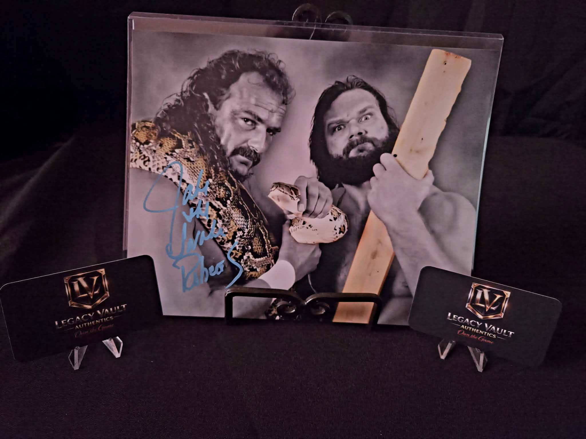Jake the Snake Roberts Signed 8x10 Autographed AEW WWE Legend Hall of Fame