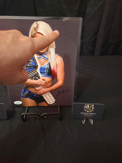 Alexa Bliss Signed Autographed 8x10 AEW WWE Legend Hall of Fame Diva JSA damaged