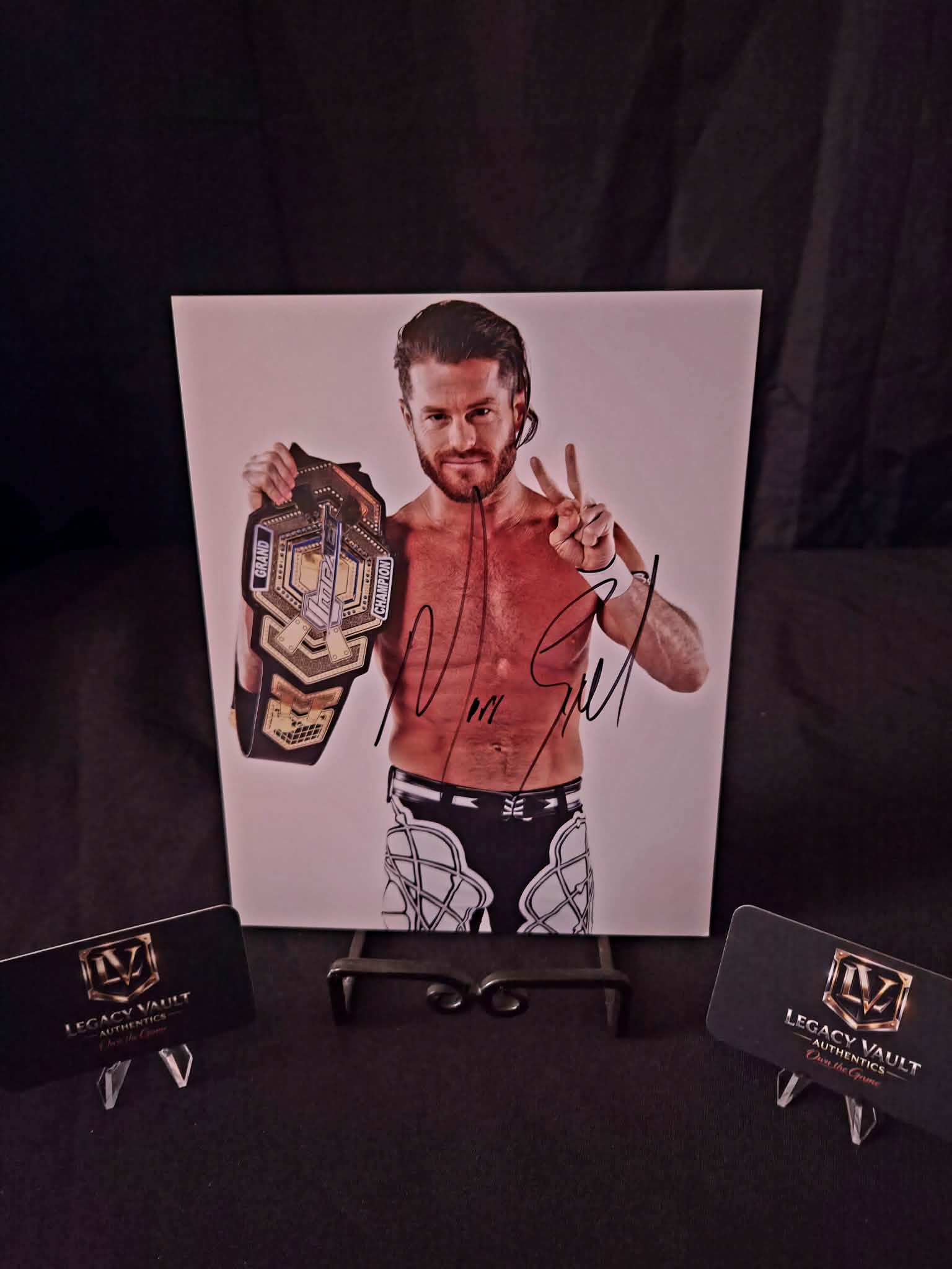 Evan Bourne Matt Sydal Signed 8x10 Autographed AEW WWE Legend Hall of Fame