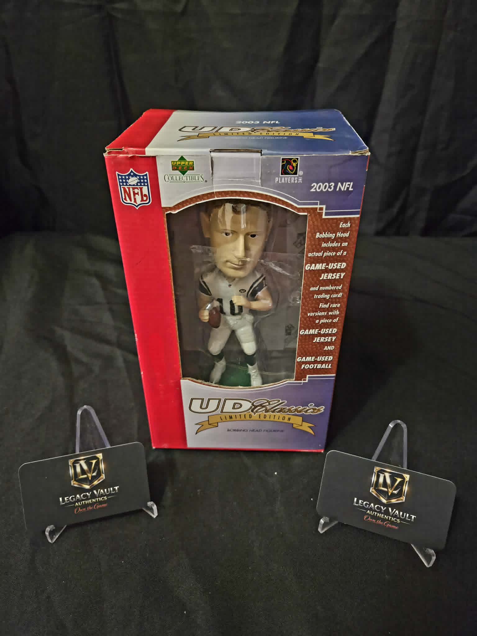 Chad Pennington Vintage Figure Sealed in Box Upper Deck UD Classics Bobblehead NFL Football NCAA New York Jets