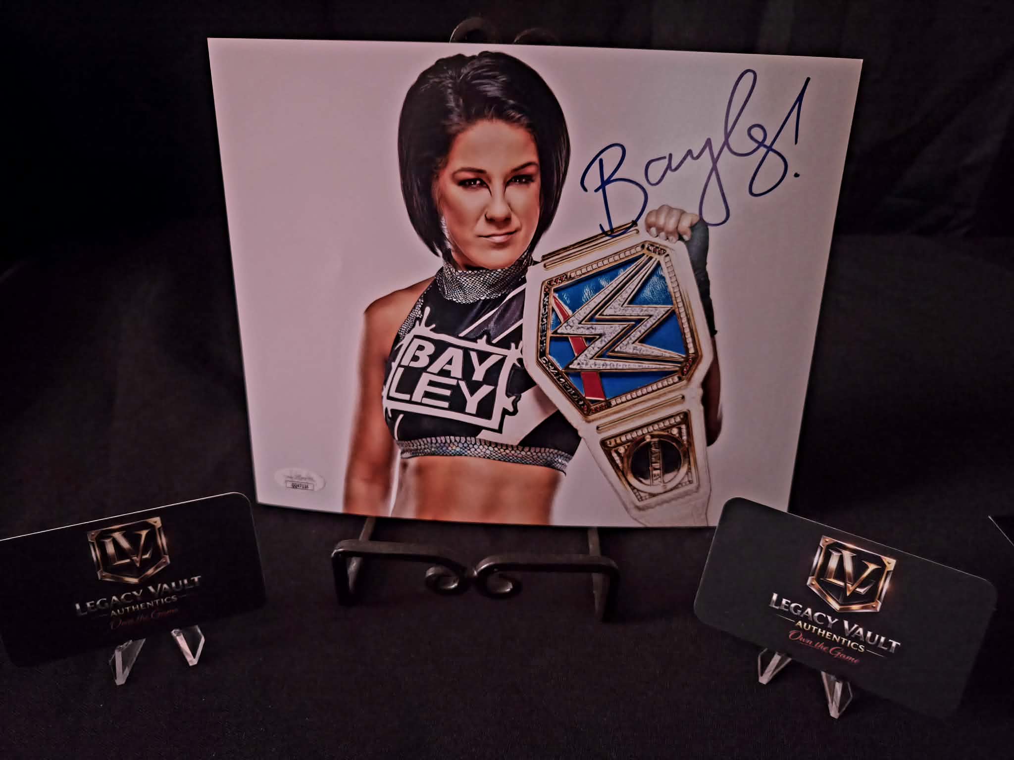 Bayley Signed 8x10 Autographed AEW WWE Legend Hall of Fame Diva JSA