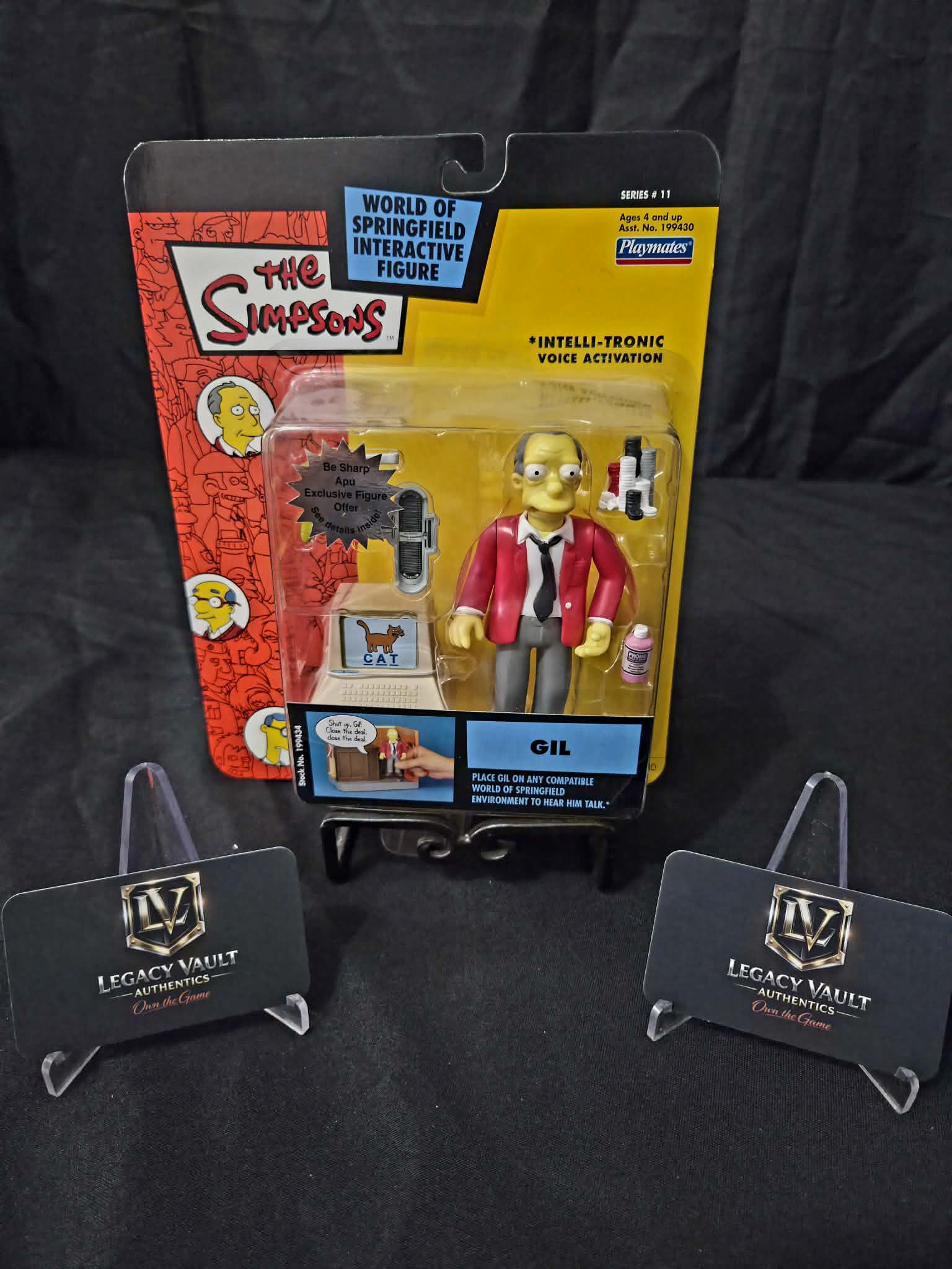 The Simpsons Gil World Of Springfield Interactive Figure Sealed in Box Playmates