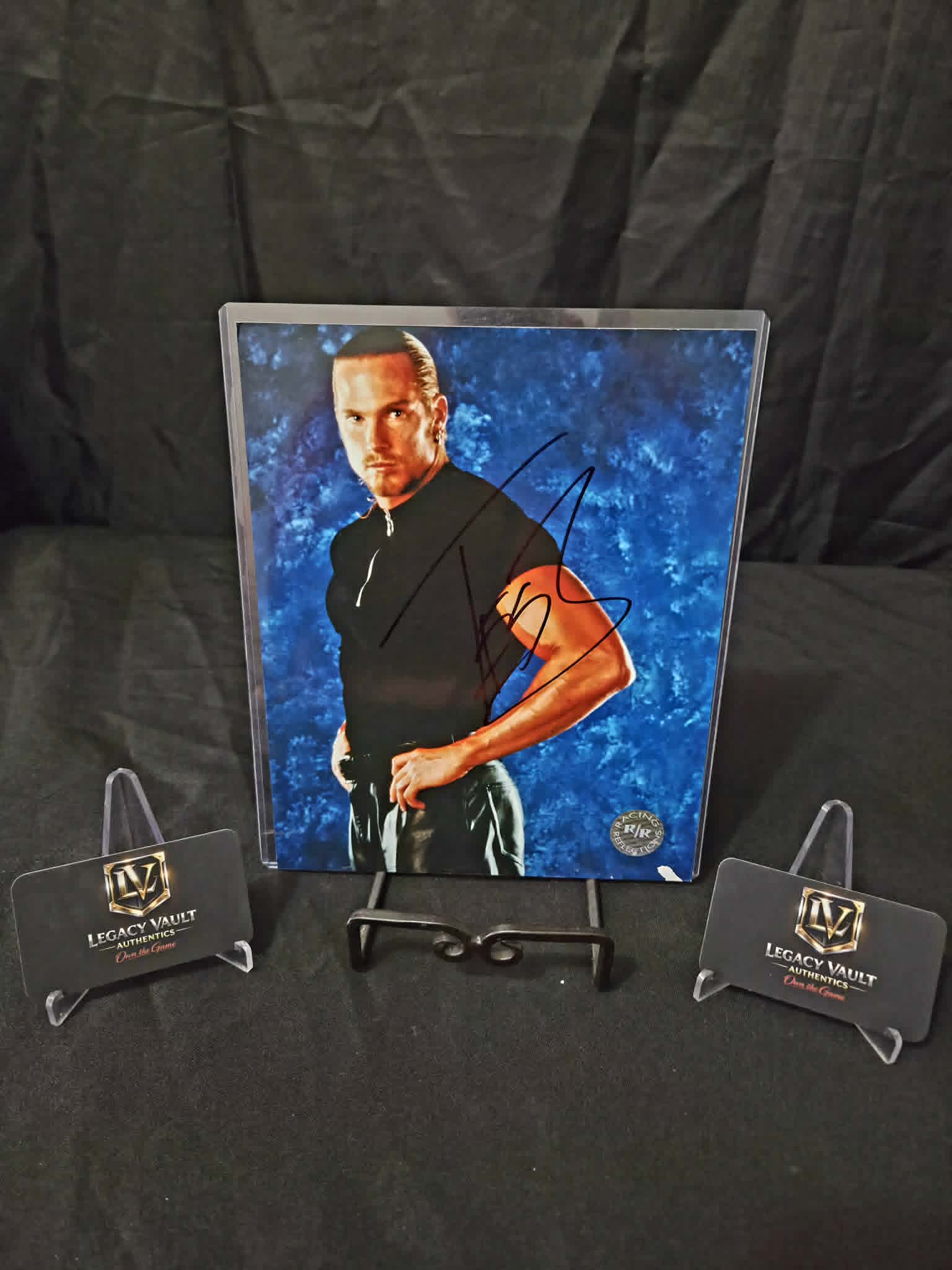 Test Signed 8x10 Autographed AEW WWE Legend Hall of Fame Rare Racing Reflections WWF Promo