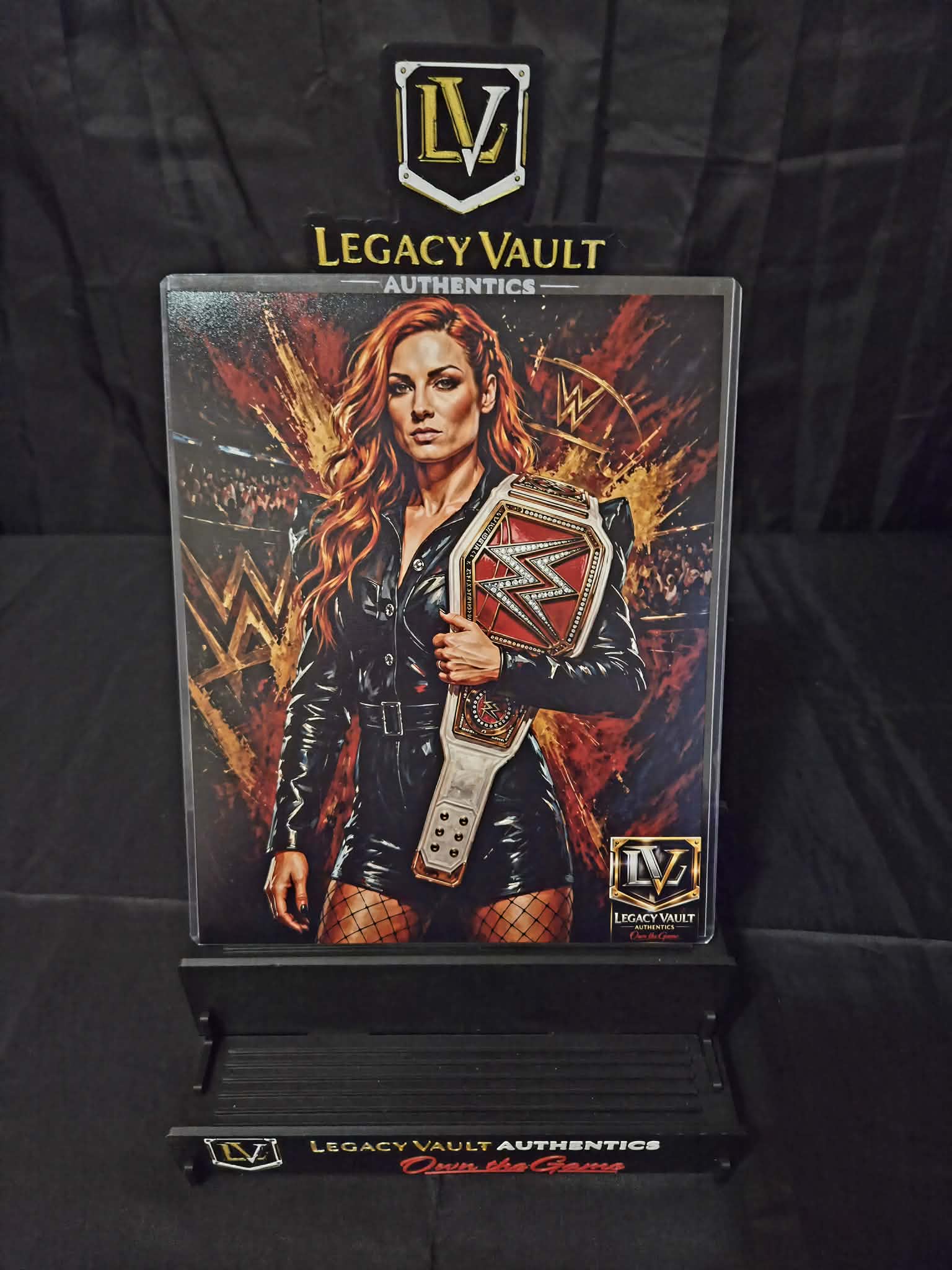 Becky Lynch Custom Art Photo – Limited Edition Vault Creation 8x10 Photo Print WWE AEW NJPW TNA Wrestling Diva