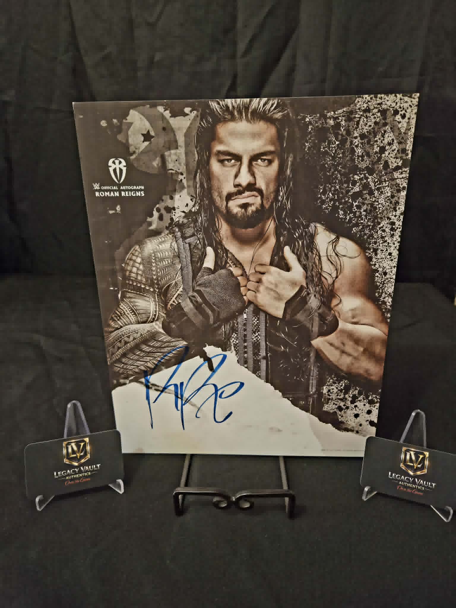 Roman Reigns Signed 11x14 Autographed AEW WWE Legend Hall of Fame Promo