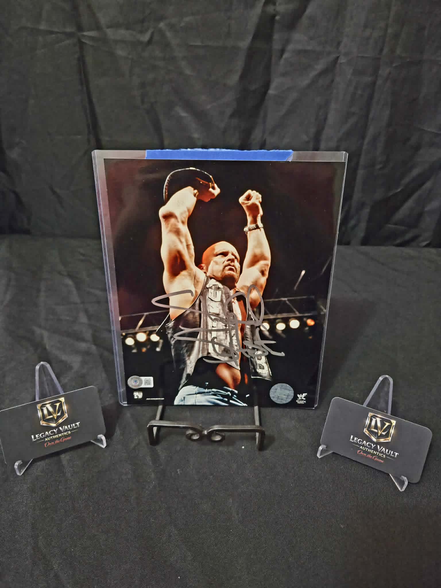 Steve Austin Signed 8x10 Autographed AEW WWE Legend Hall of Fame Promo
