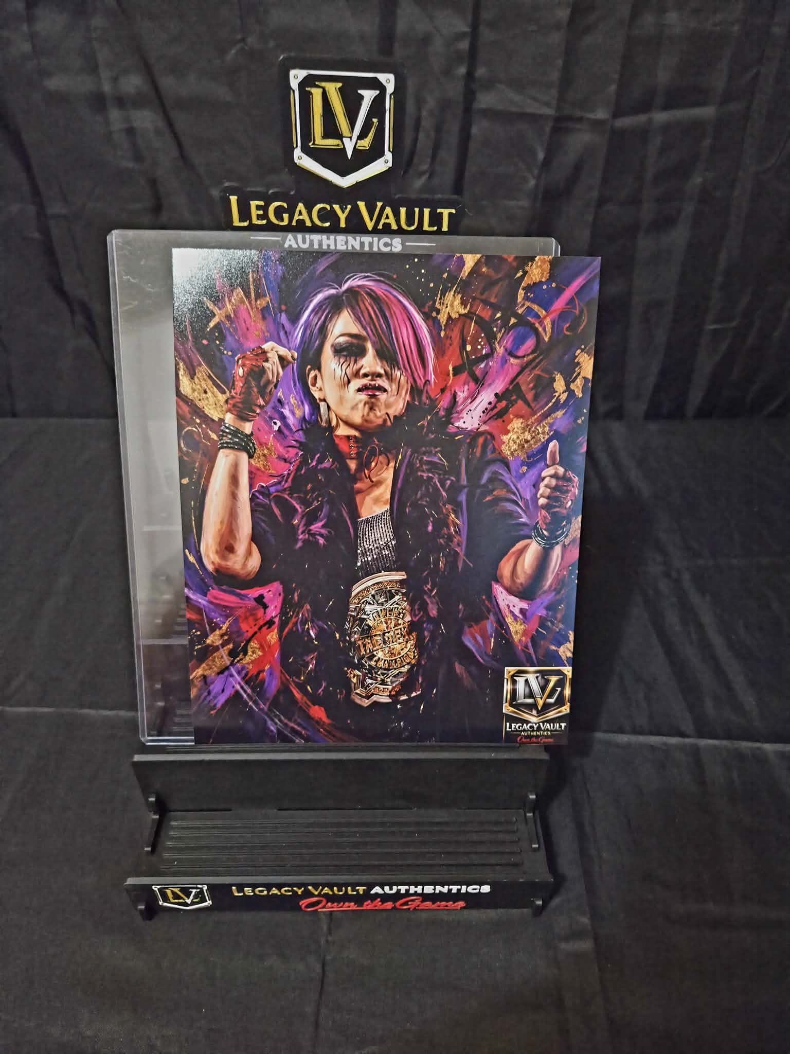 Asuka Custom Art Photo – Limited Edition Vault Creation 8x10 Print WWE AEW TNA Wrestling NJPW Legend Hall of Fame
